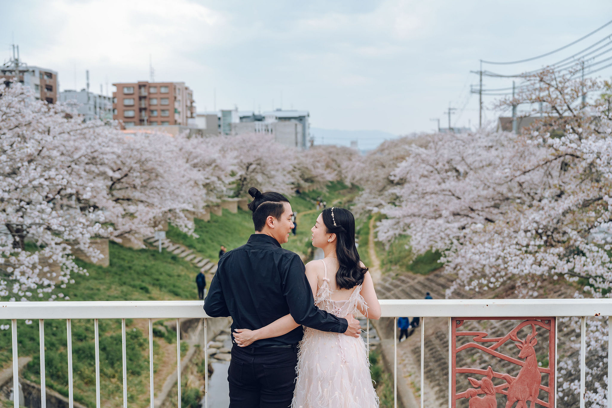 Kyoto Pre-Wedding Photoshoot | Historic Higashiyama Streets, Keage Incline & Nara Park at Keage Incline & Kamo Riverbanks pre-wedding photo