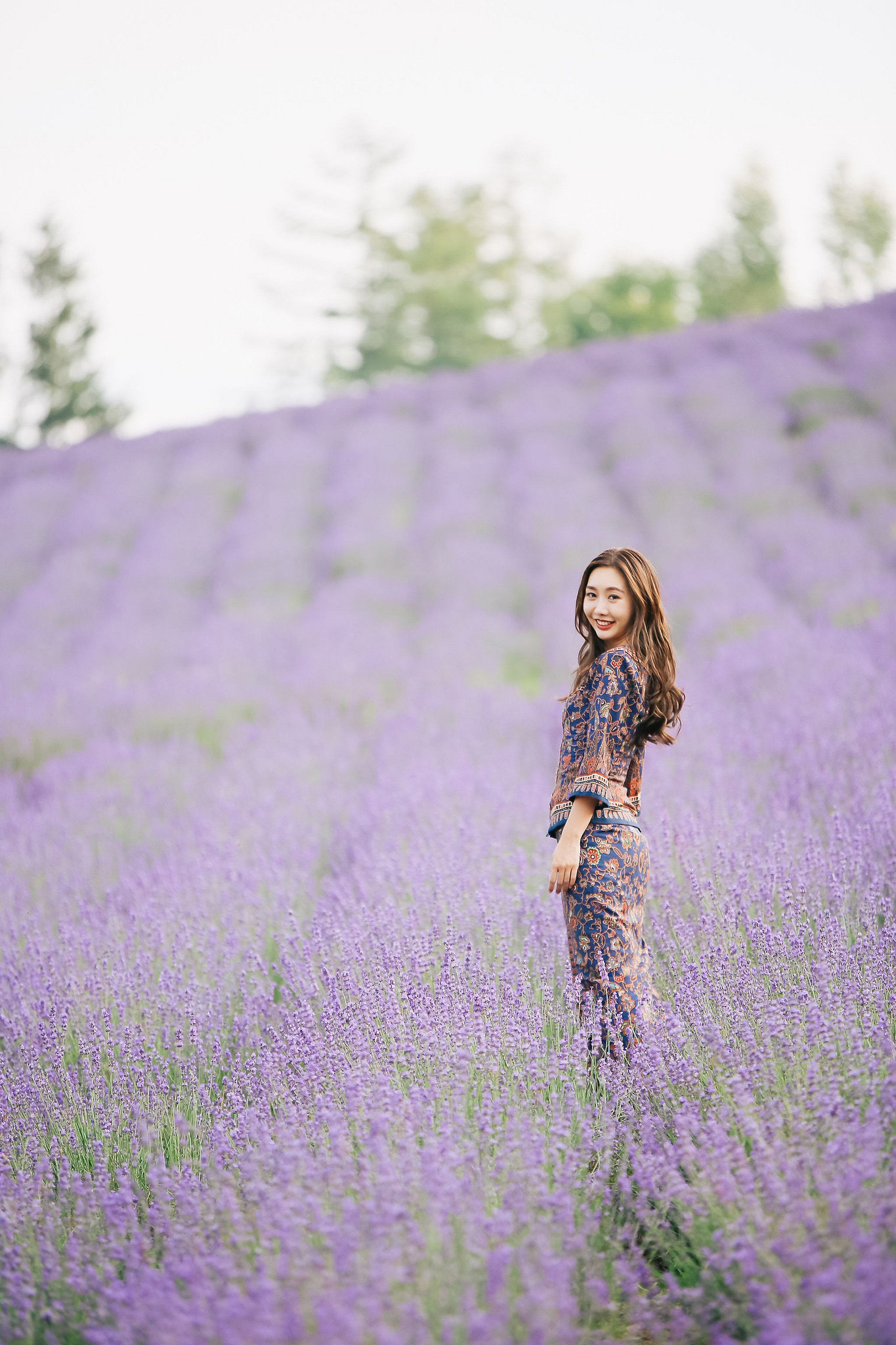 Photographer In Hokkaido: Pre-Wedding Photoshoot At Blue Pond And Saika No Sato Flower Farm at Blue Pond & Lavender Park pre-wedding photo