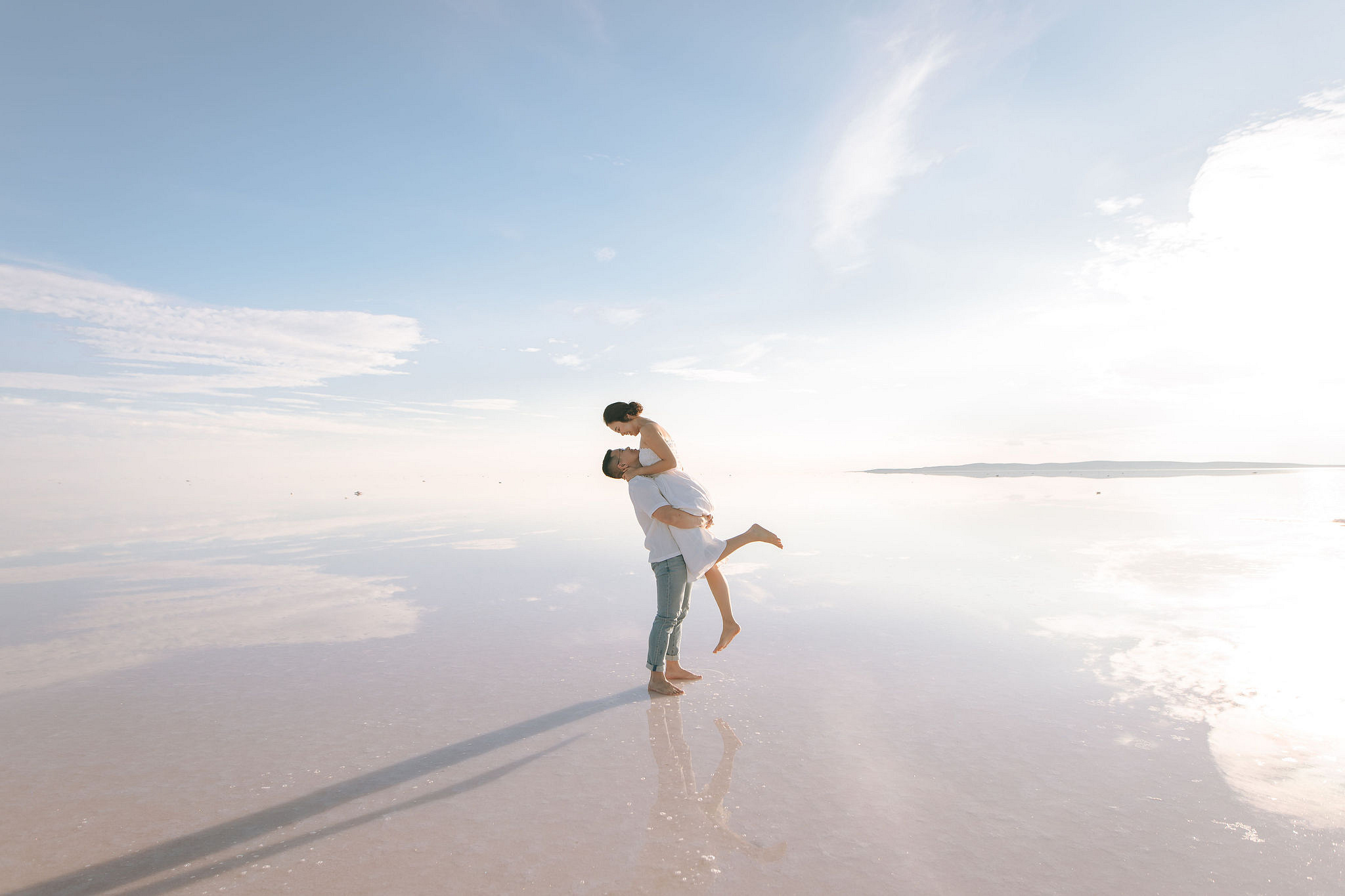 Cappadocia Pre-Wedding Photoshoot | Love Valley, Canyon, Lunar Cappadocian Hotel & Lake Tuz at Salt Lake pre-wedding photo
