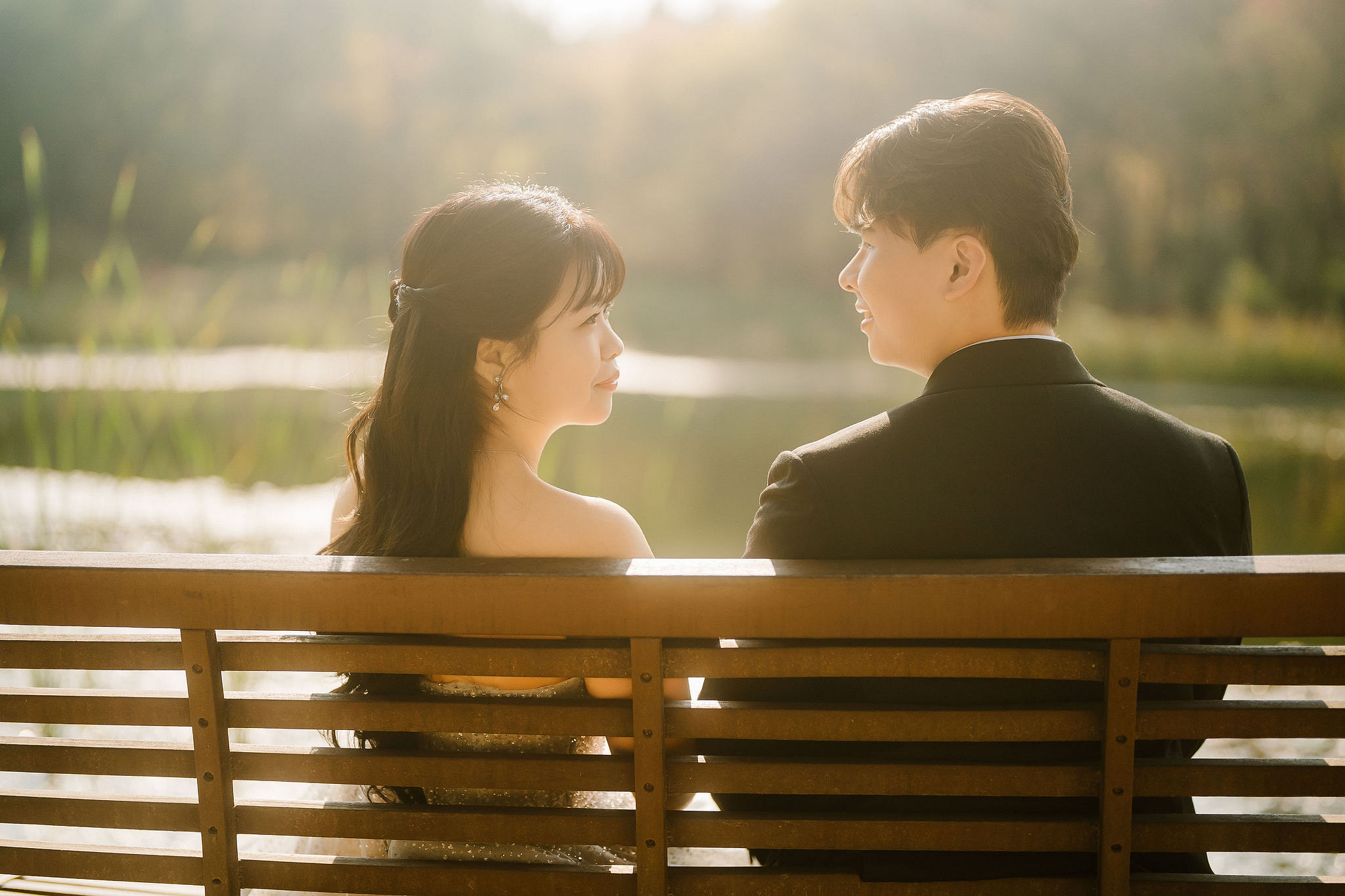 Seoul Pre-Wedding Photoshoot | Muhly Park, Seoul Forest & Cafe Street` at Seoul Forest pre-wedding photo