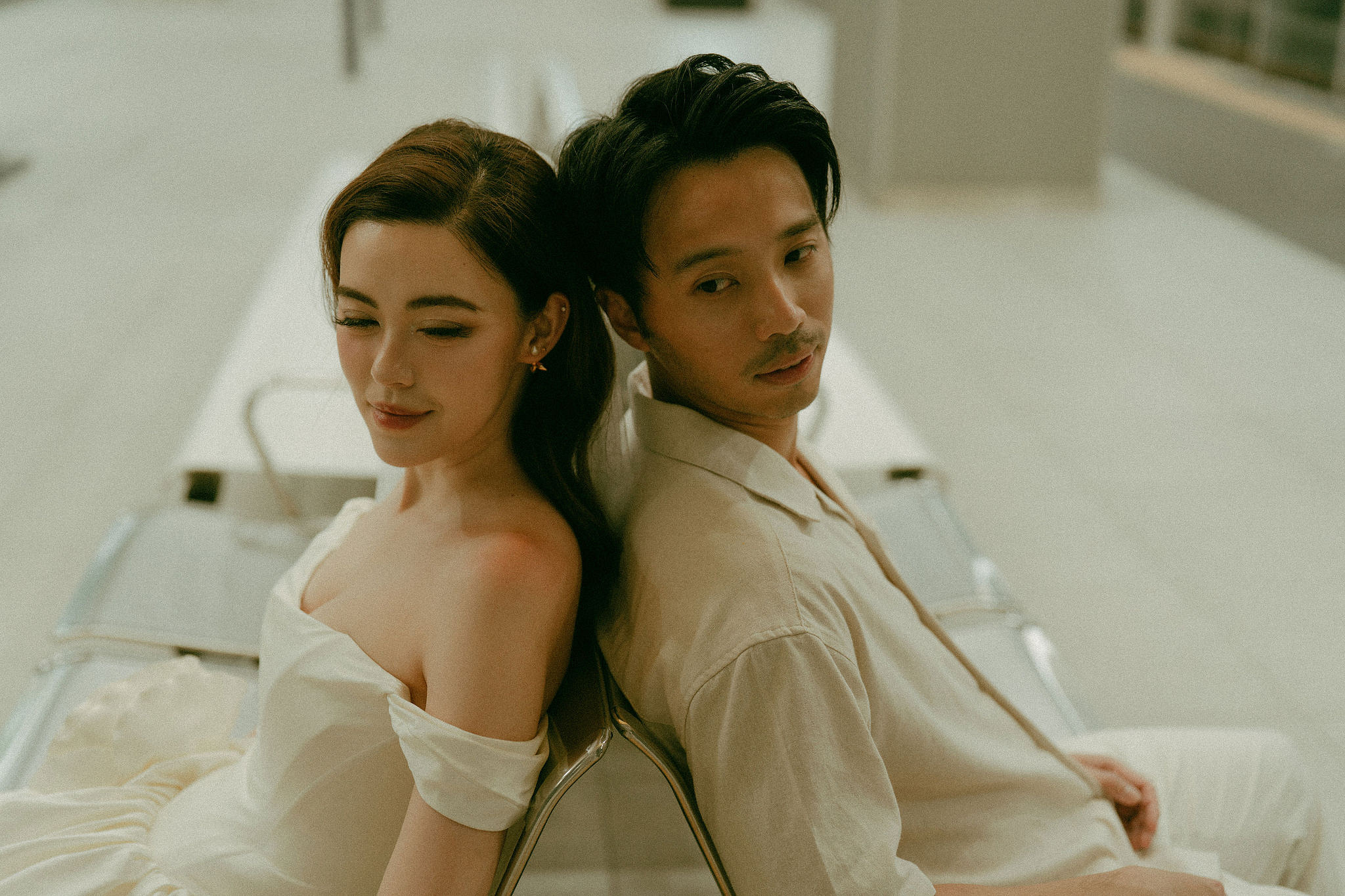 Ho Chi Minh Vietnam Pre-Wedding Photoshoot | European Film Studio, Market Streets & Saigon Bridge at Saigon Train Station pre-wedding photo