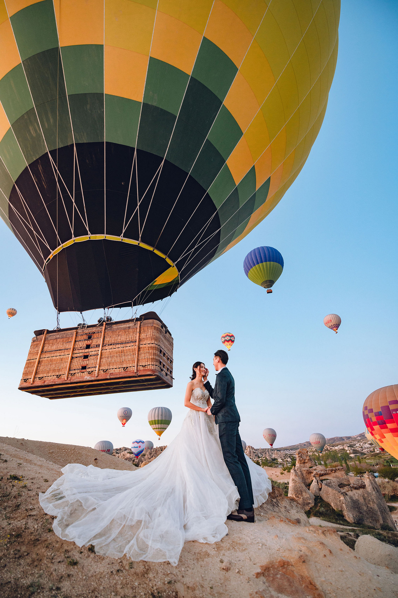 Cappadocia Pre-Wedding Photoshoot | Love Valley, Rooftop Terrace, Horse Ranch & Canyon at Valley pre-wedding photo