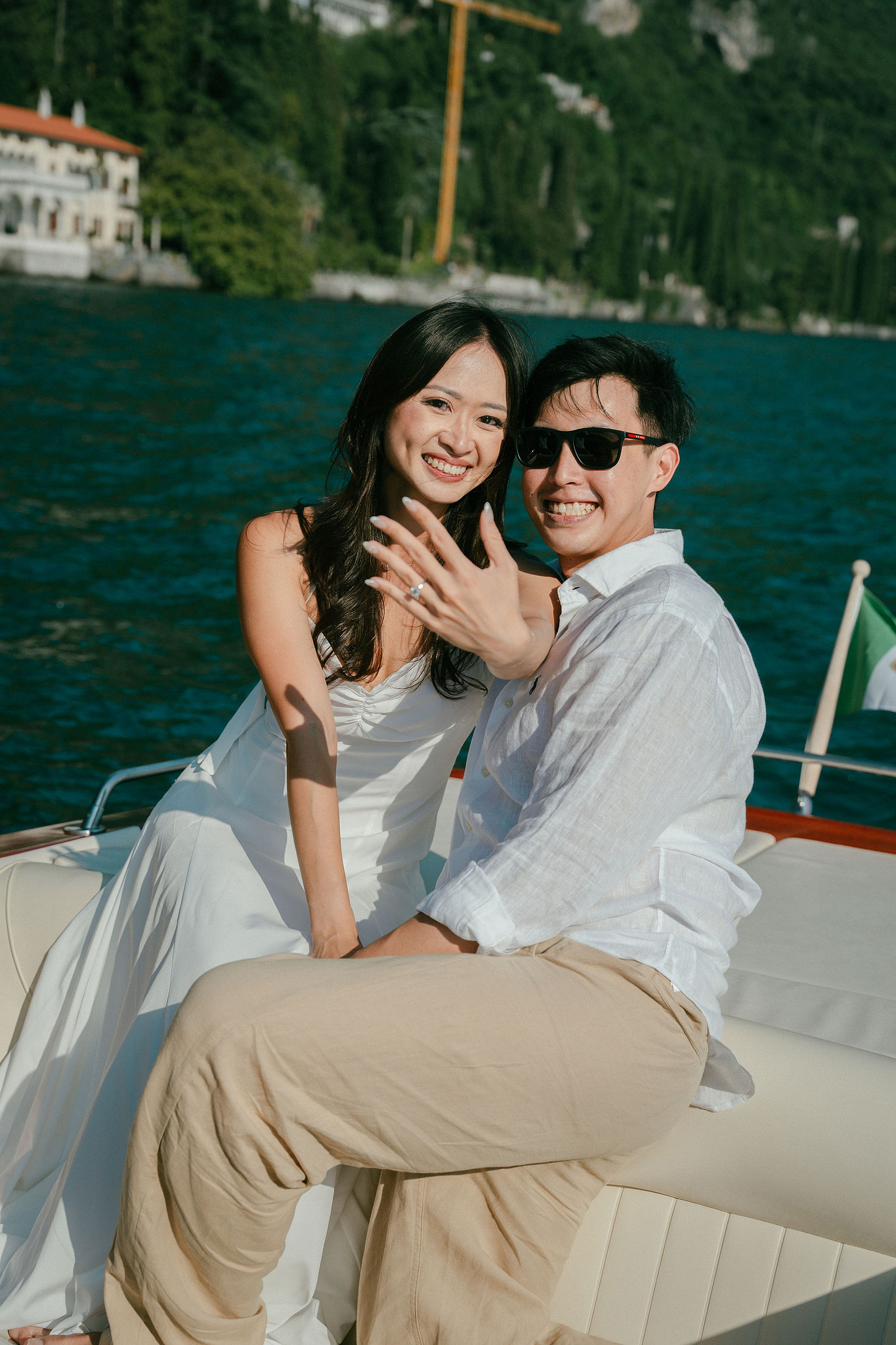 Lake Como Proposal Photoshoot | Lake Como & Varenna at Lake Como pre-wedding photo
