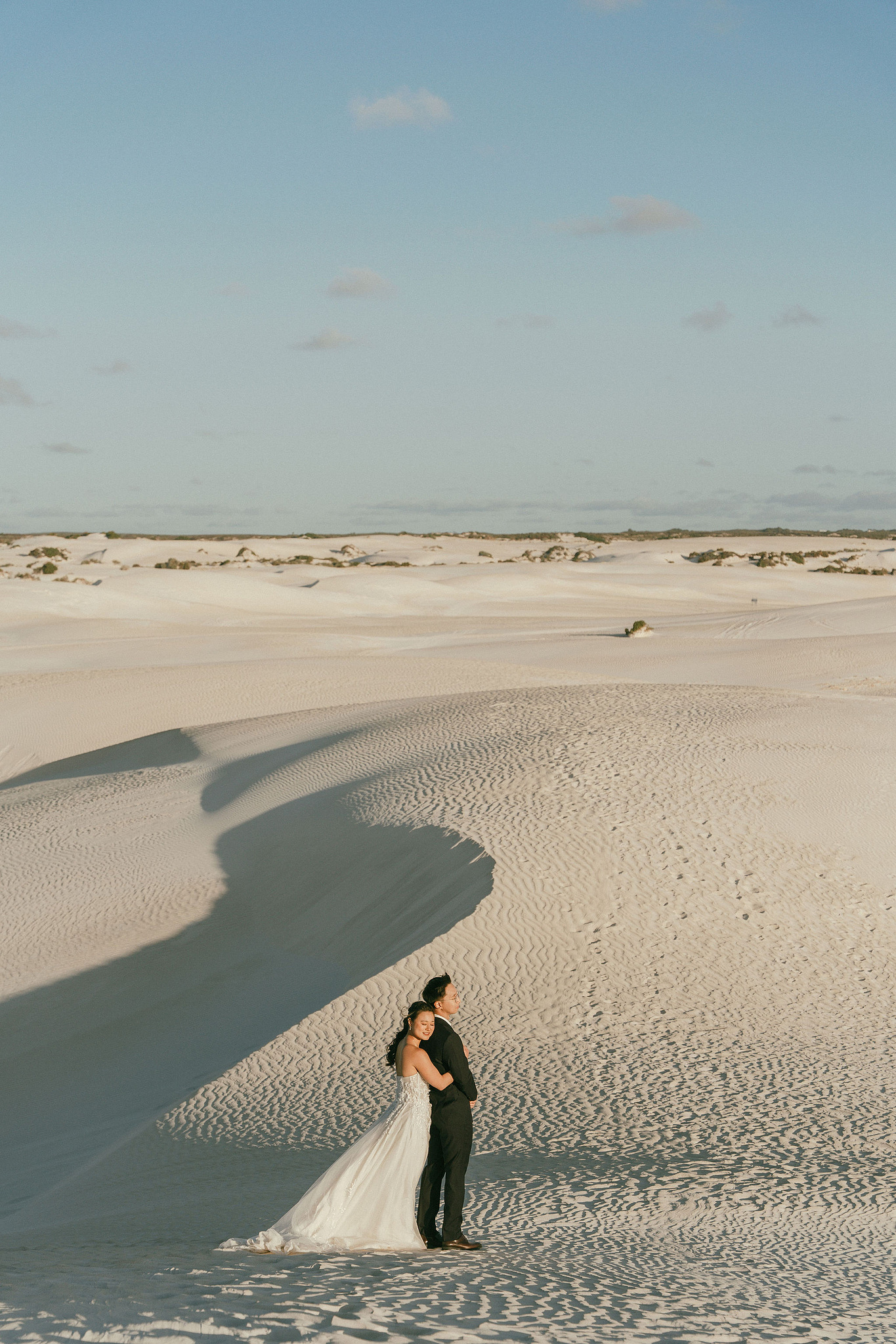 Perth Pre-Wedding Photoshoot | Wanneroo Pines, Yanchep National Park, Lancelin & Lancelin Beach at Lancelin Sand Dunes pre-wedding photo