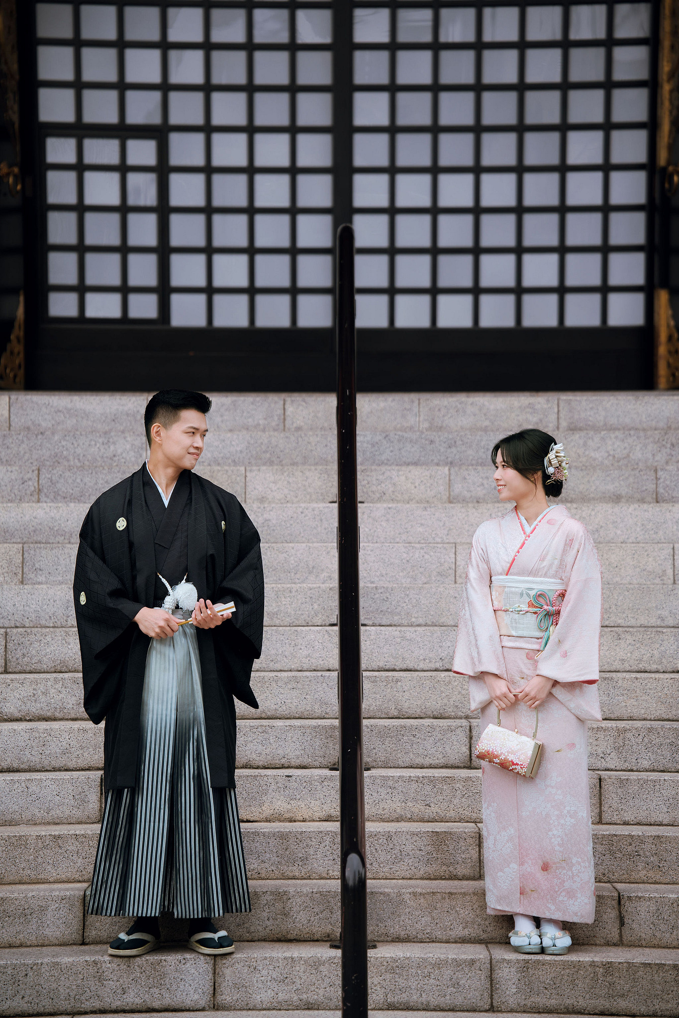 Tokyo & Mt Fuji Pre-Wedding Photoshoot | Senso-Ji Temple, Tokyo Park & Lake Kawaguchiko at Senso-Ji Temple pre-wedding photo