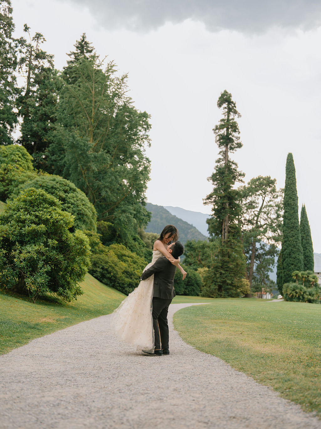 Lake Como Pre-Wedding Photoshoot | Bellagio, Lake Como & Villa Melzi Gardens at Villa Melzi Gardens pre-wedding photo