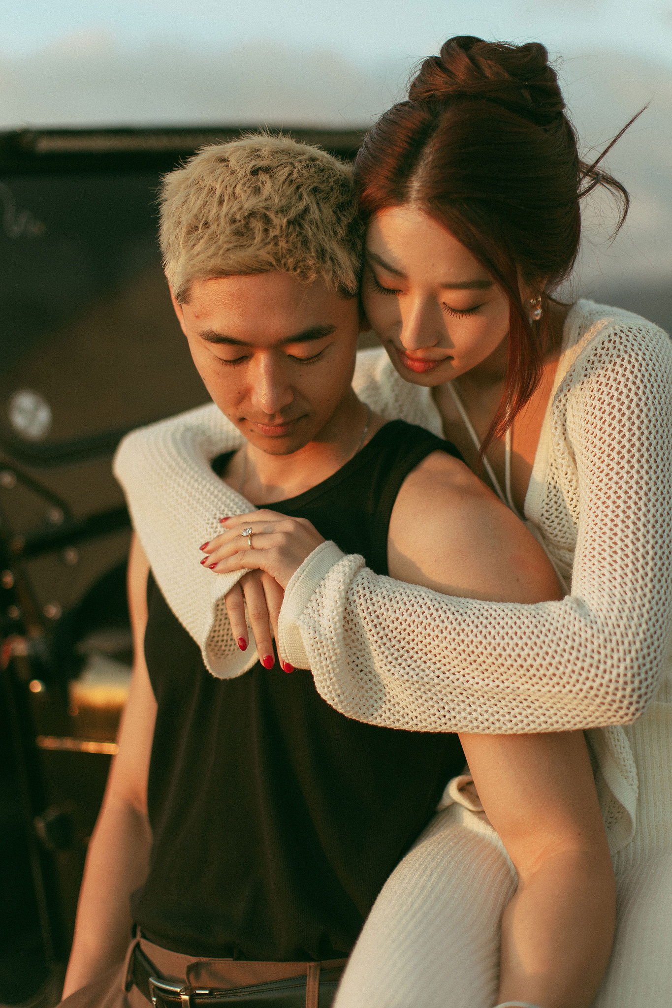 Bali Pre-Wedding Photoshoot | Mt. Batur Pinggan Village, Gelato Diner & Black Sand Beach at Mt. Batur - Pinggan Village   pre-wedding photo