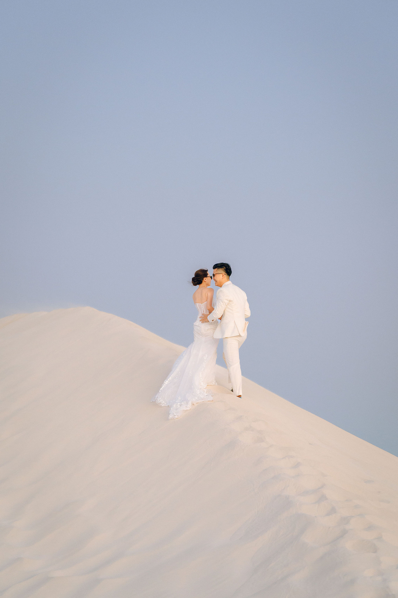 Perth Pre-Wedding Photoshoot | Lancelin, State Buildings & UWA at Lancelin Sand Dunes pre-wedding photo