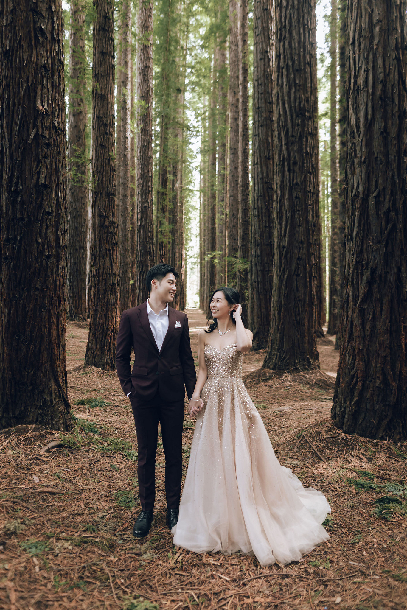 Melbourne Pre-Wedding Photoshoot | Redwood Forest, Higher Ground Cafe & Carlton Gardens at Redwood Forest pre-wedding photo