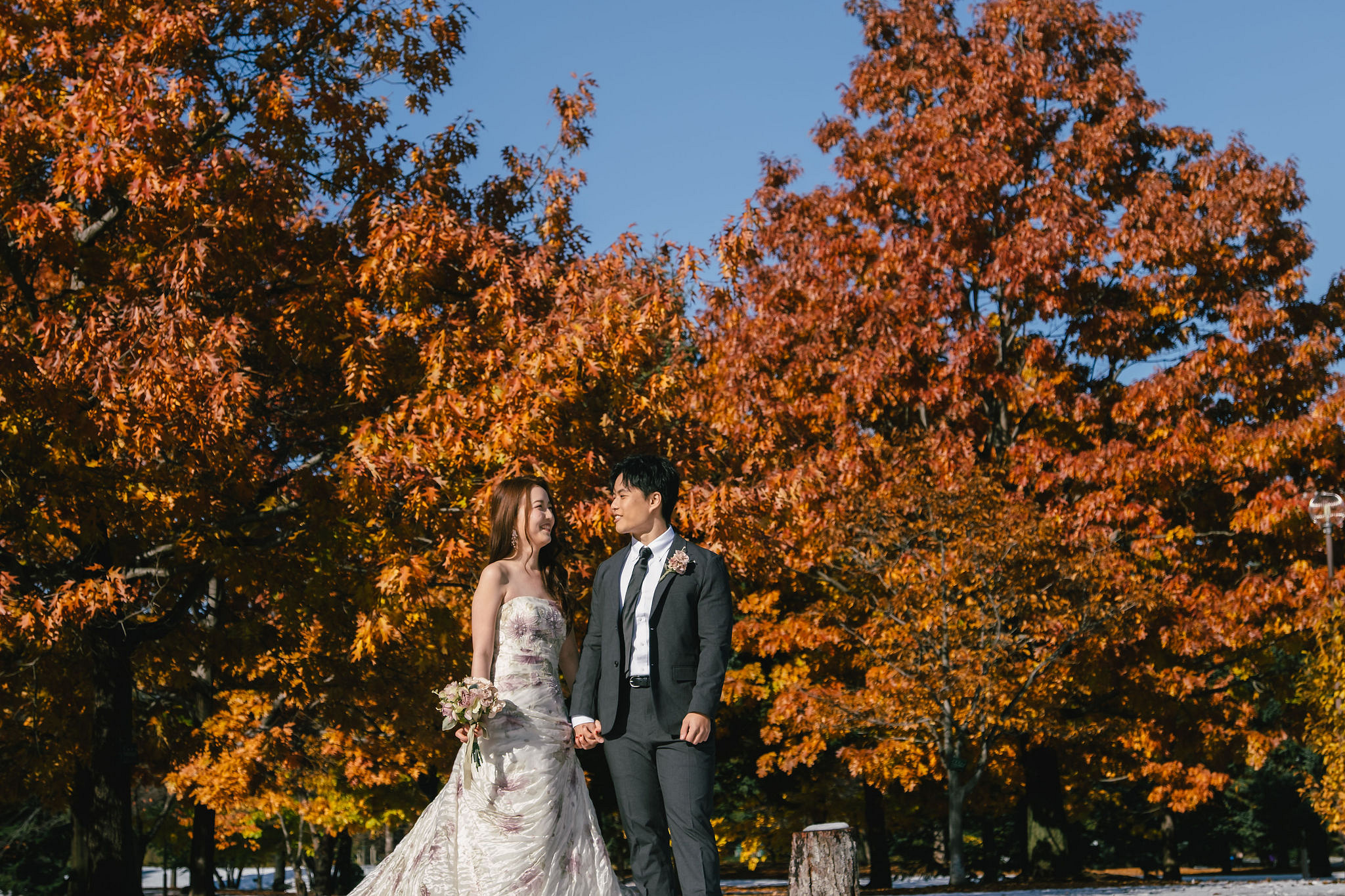 Hokkaido Pre-Wedding Photoshoot | Nakajima Park & Otaru City at Nakajima Park & Otaru City pre-wedding photo