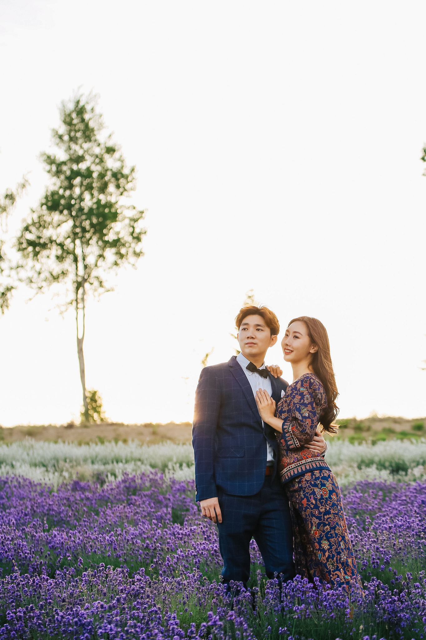 Photographer In Hokkaido: Pre-Wedding Photoshoot At Blue Pond And Saika No Sato Flower Farm at Blue Pond & Lavender Park pre-wedding photo