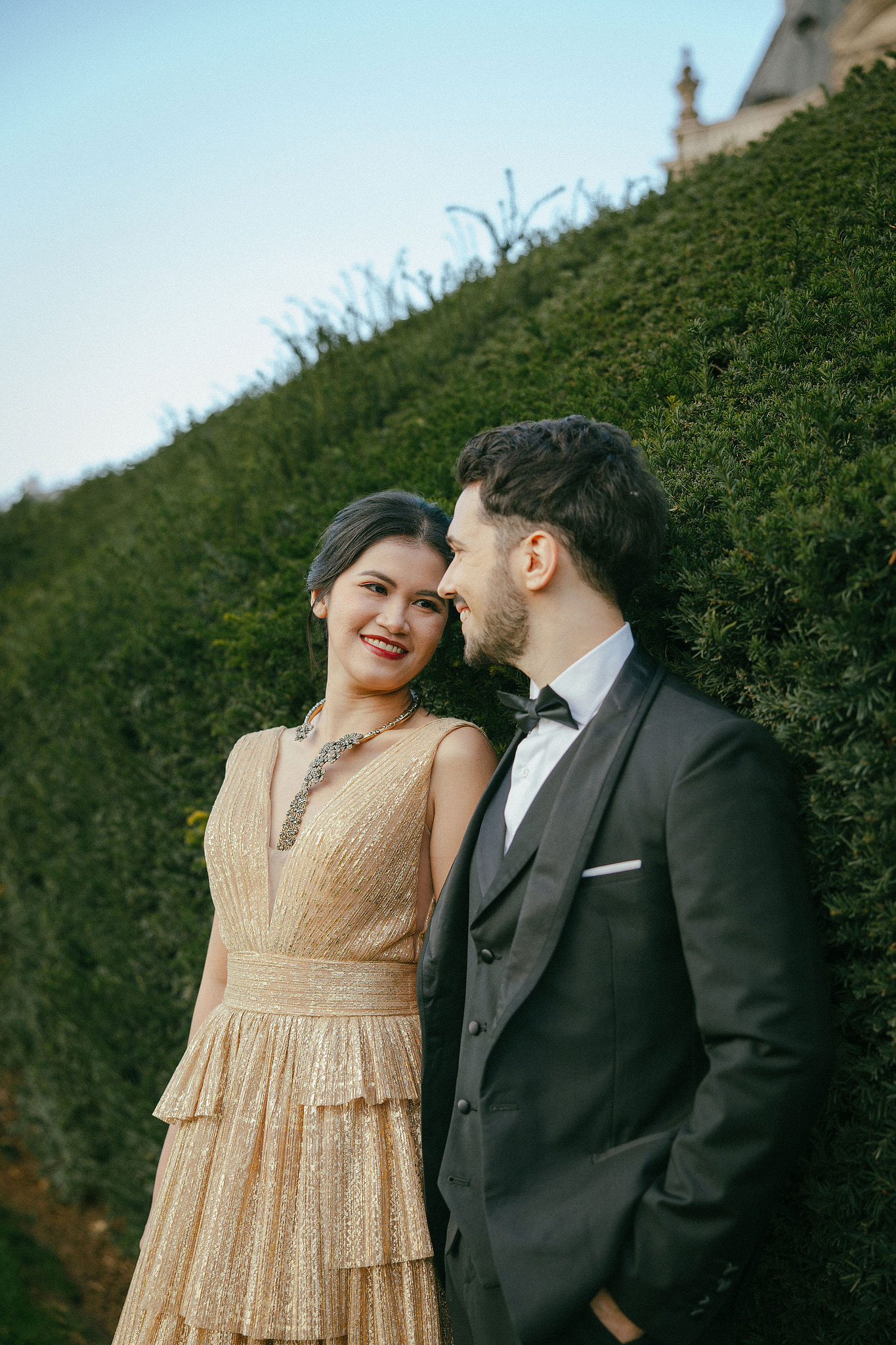 Paris Pre-Wedding Photoshoot | Place du Trocadéro, Avenue de Camoëns, Parisian Café, Tuileries Garden & Louvre at Tuileries Garden pre-wedding photo