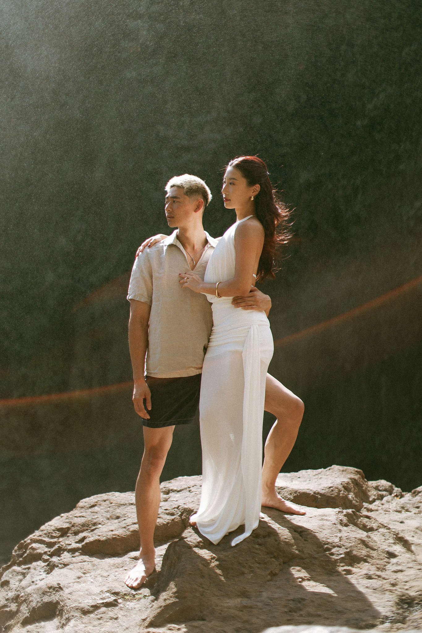 Bali Pre-Wedding Photoshoot | Lake Tamblingan, Kebun Raya Botanic Gardens & Blangsinga Waterfall at Blangsinga Waterfall pre-wedding photo