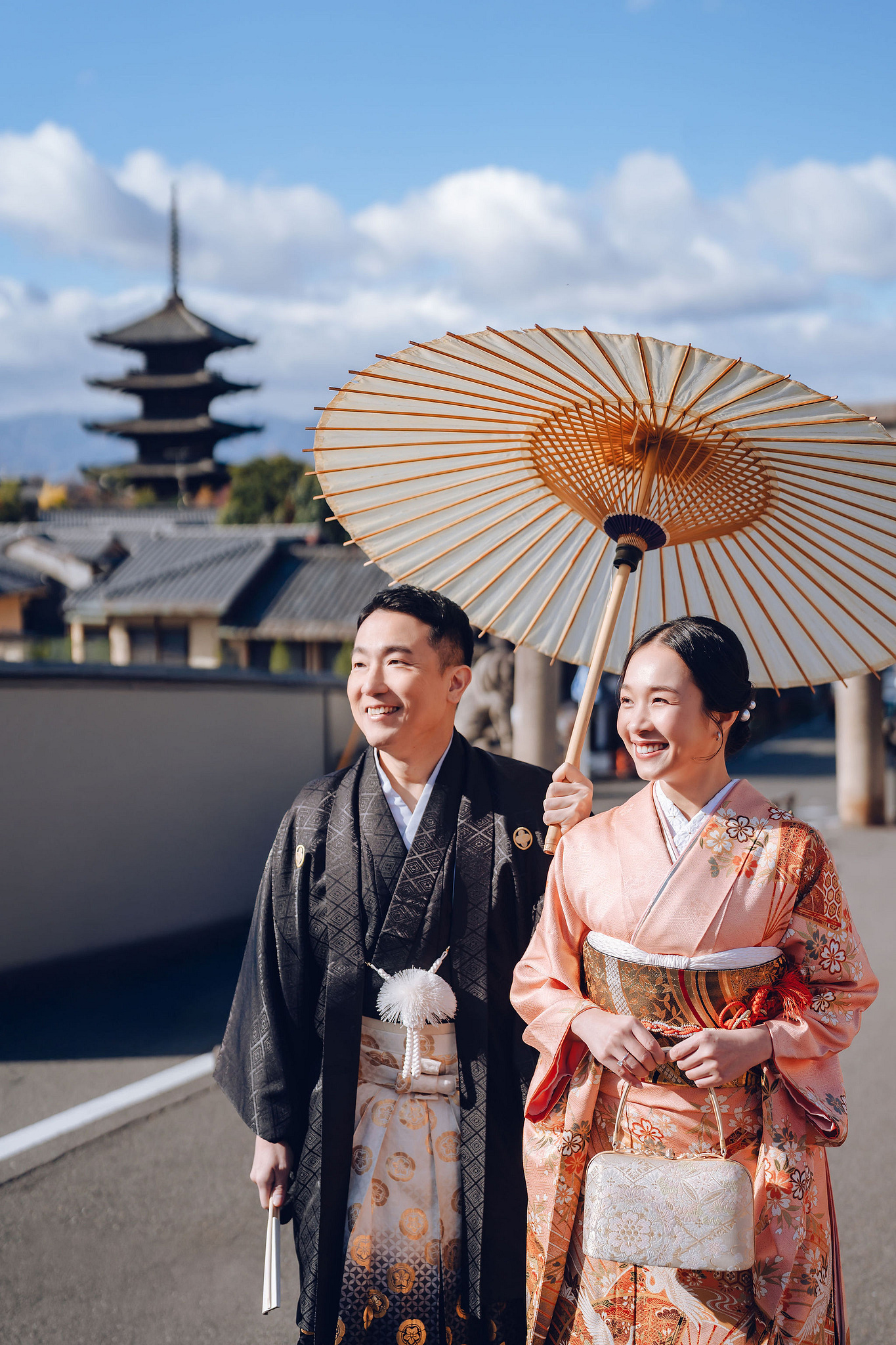 Kyoto Pre-Wedding Photoshoot | Historic Pagoda Streets & Nara Grasslands at Historic Kyoto Streets & Pagoda pre-wedding photo