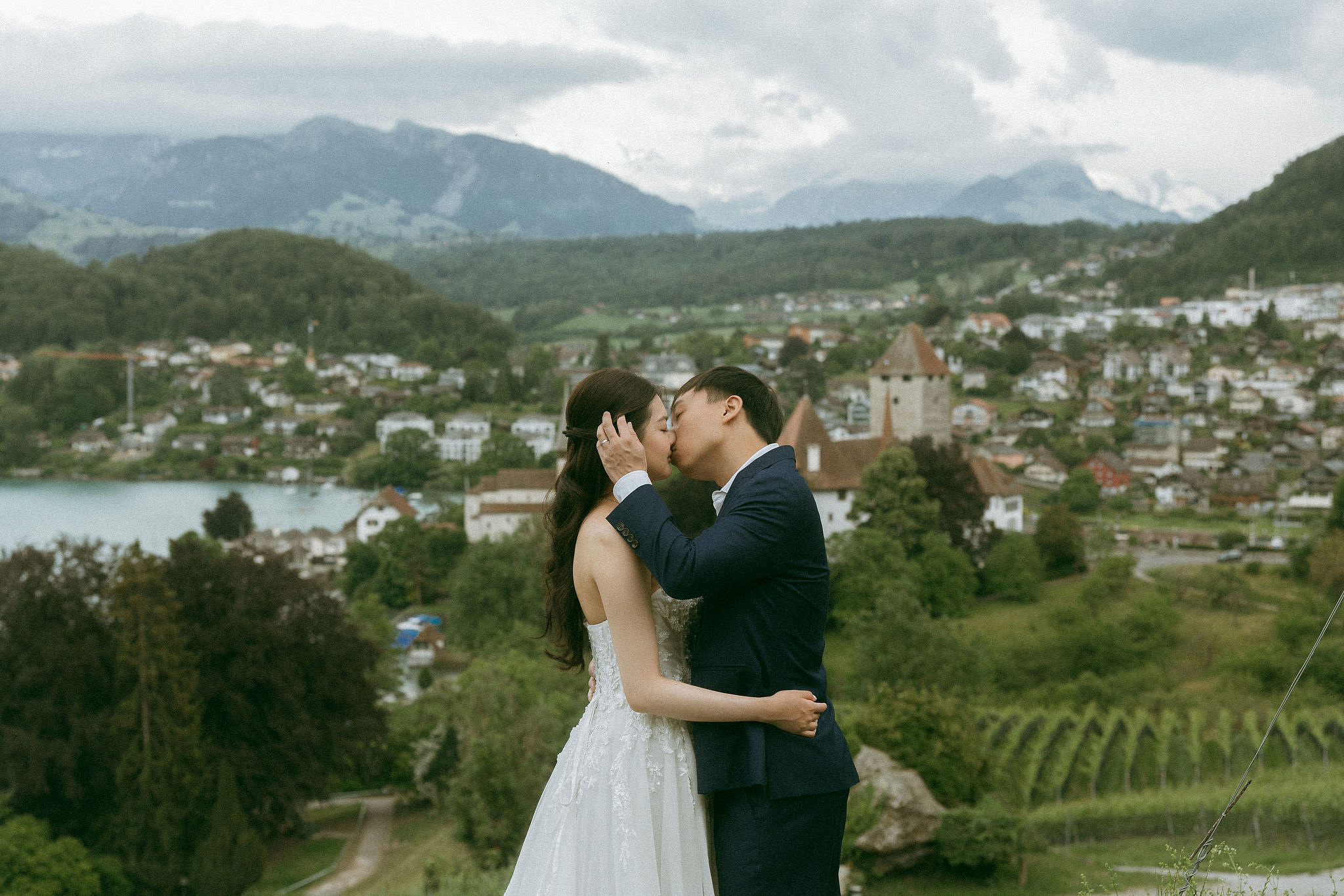Switzerland Pre-Wedding Photoshoot | Spiez at Spiez pre-wedding photo