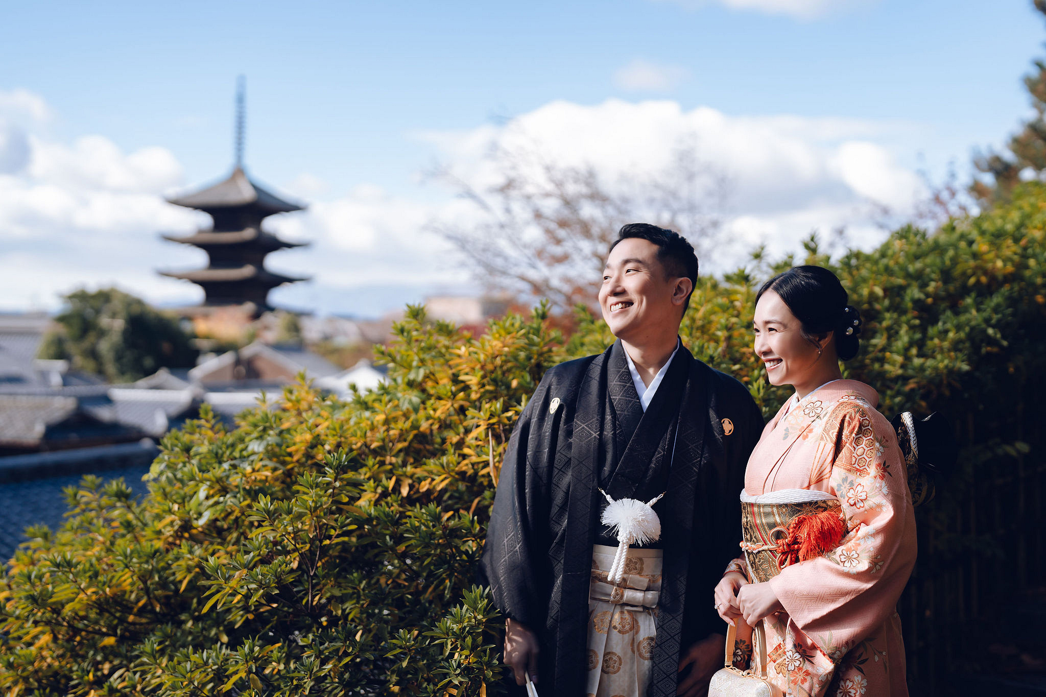 Kyoto Pre-Wedding Photoshoot | Historic Pagoda Streets & Nara Grasslands at Historic Kyoto Streets & Pagoda pre-wedding photo