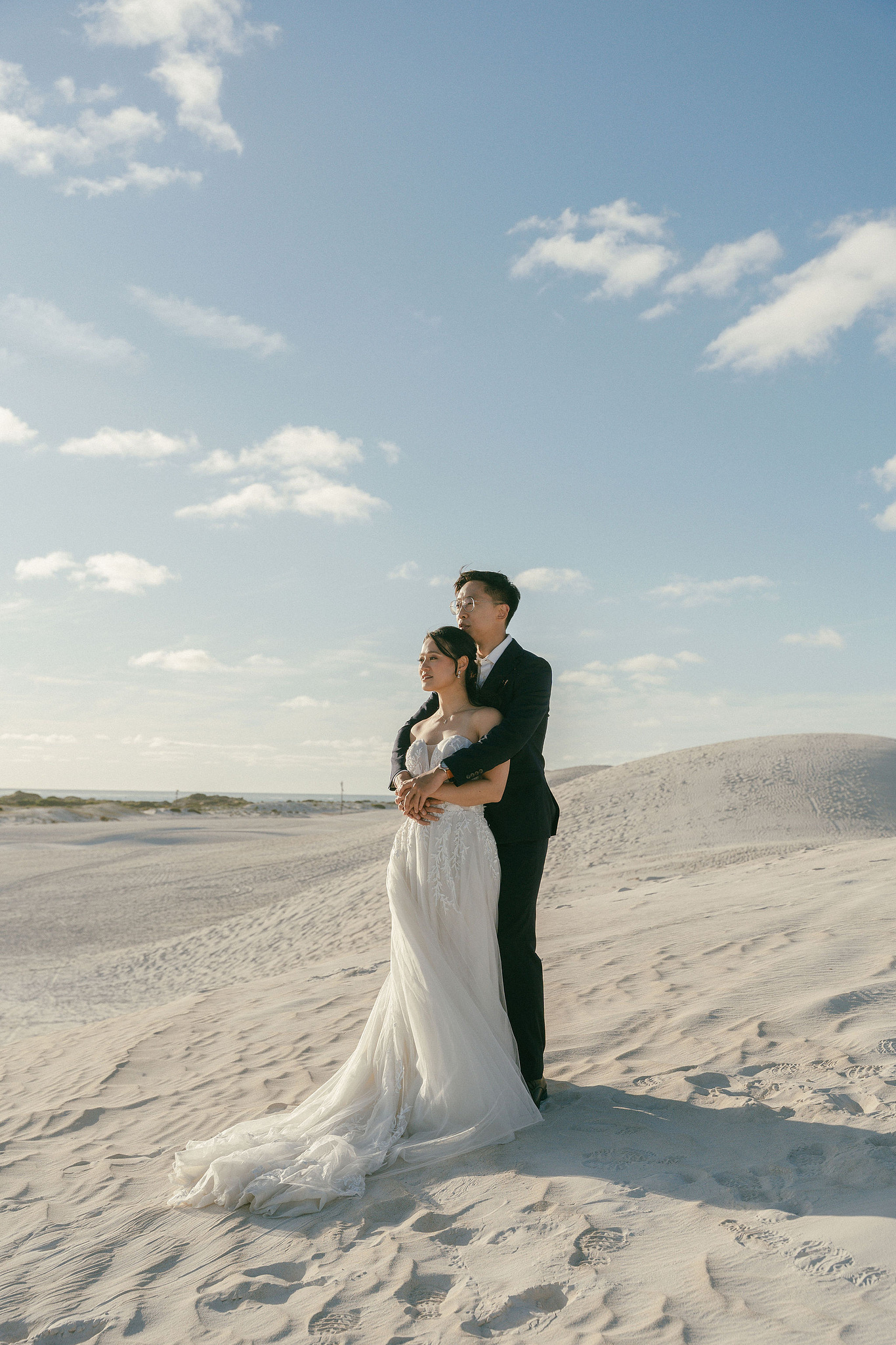 Perth Pre-Wedding Photoshoot | Wanneroo Pines, Yanchep National Park, Lancelin & Lancelin Beach at Lancelin Sand Dunes pre-wedding photo