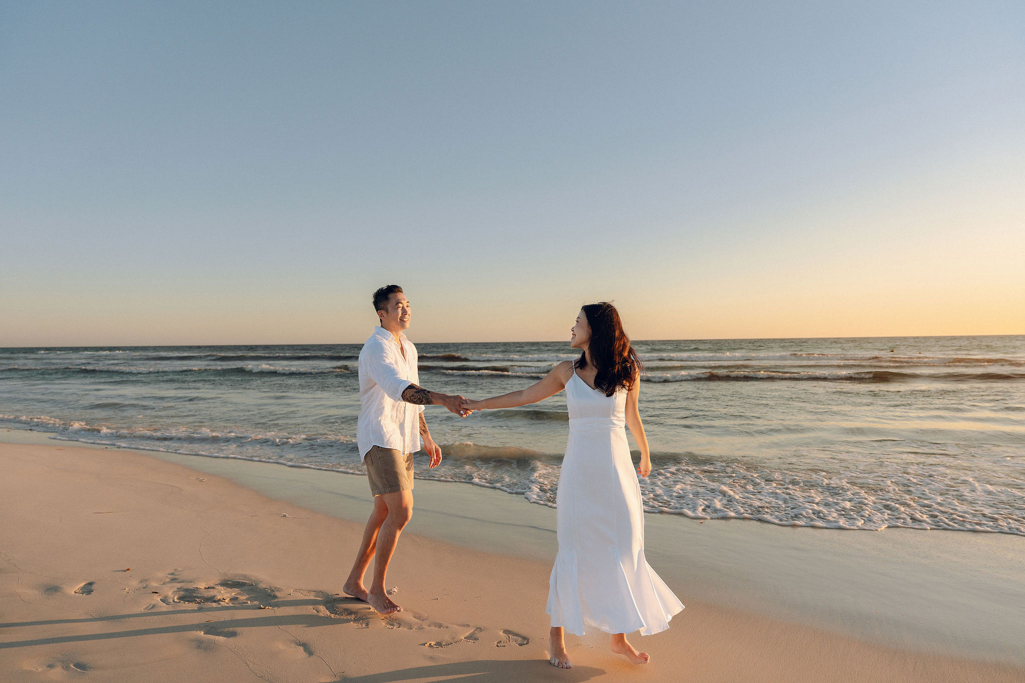 Perth Pre-Wedding Photoshoot | Bell Rapids, Lancelin & Trigg Beach at Trigg Beach pre-wedding photo