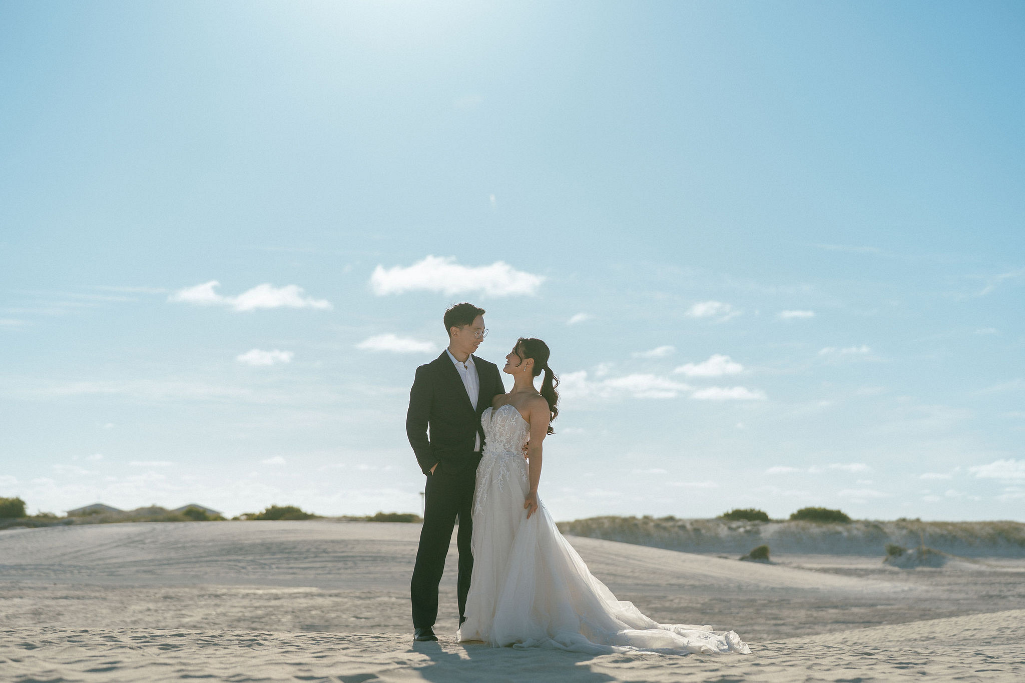 Perth Pre-Wedding Photoshoot | Wanneroo Pines, Yanchep National Park, Lancelin & Lancelin Beach at Lancelin Sand Dunes pre-wedding photo
