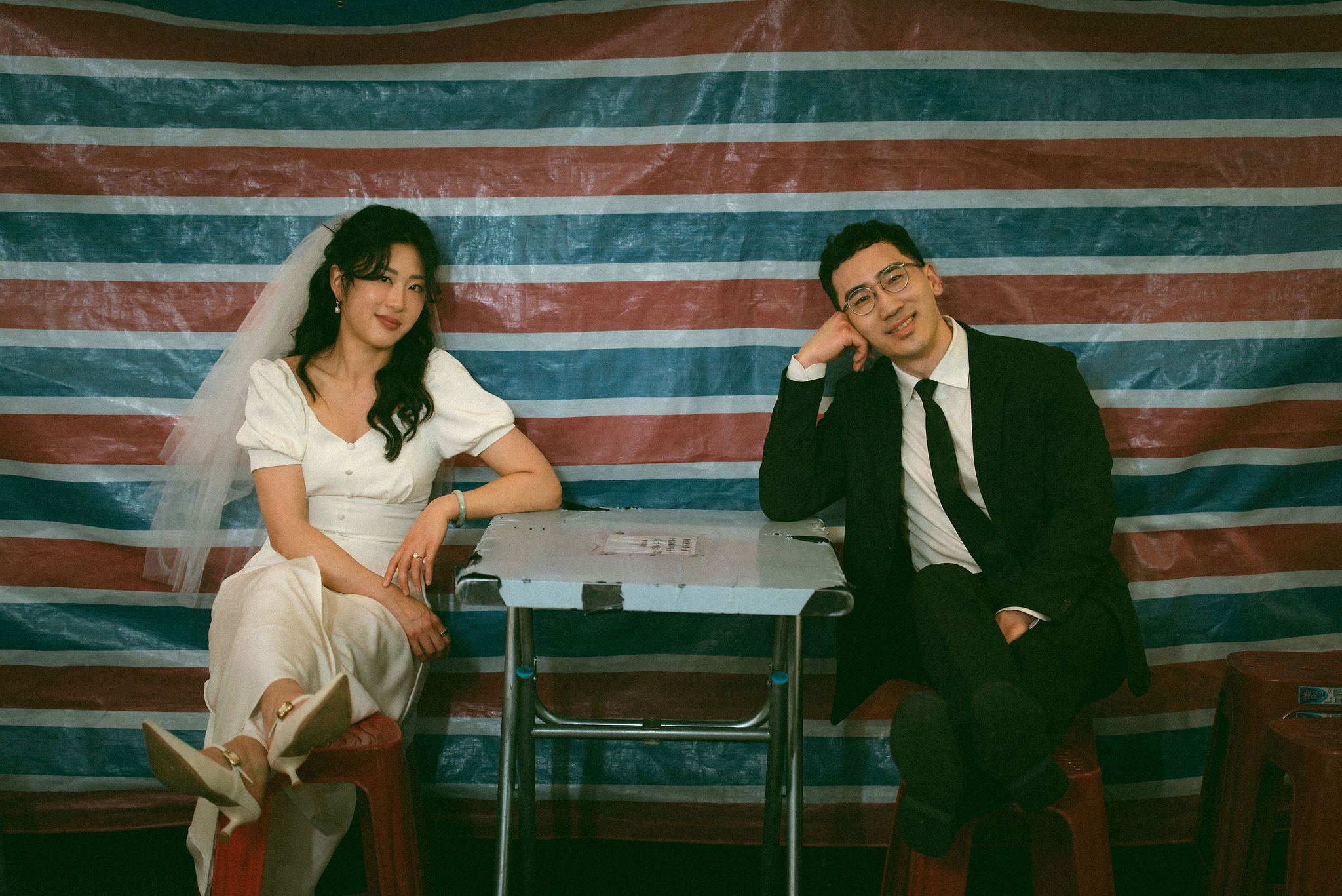 Taiwan Pre-Wedding Photoshoot | Cafe Chamber, Yangmingshan & Huaxi Street Night Market at Huaxi Street Night Market pre-wedding photo