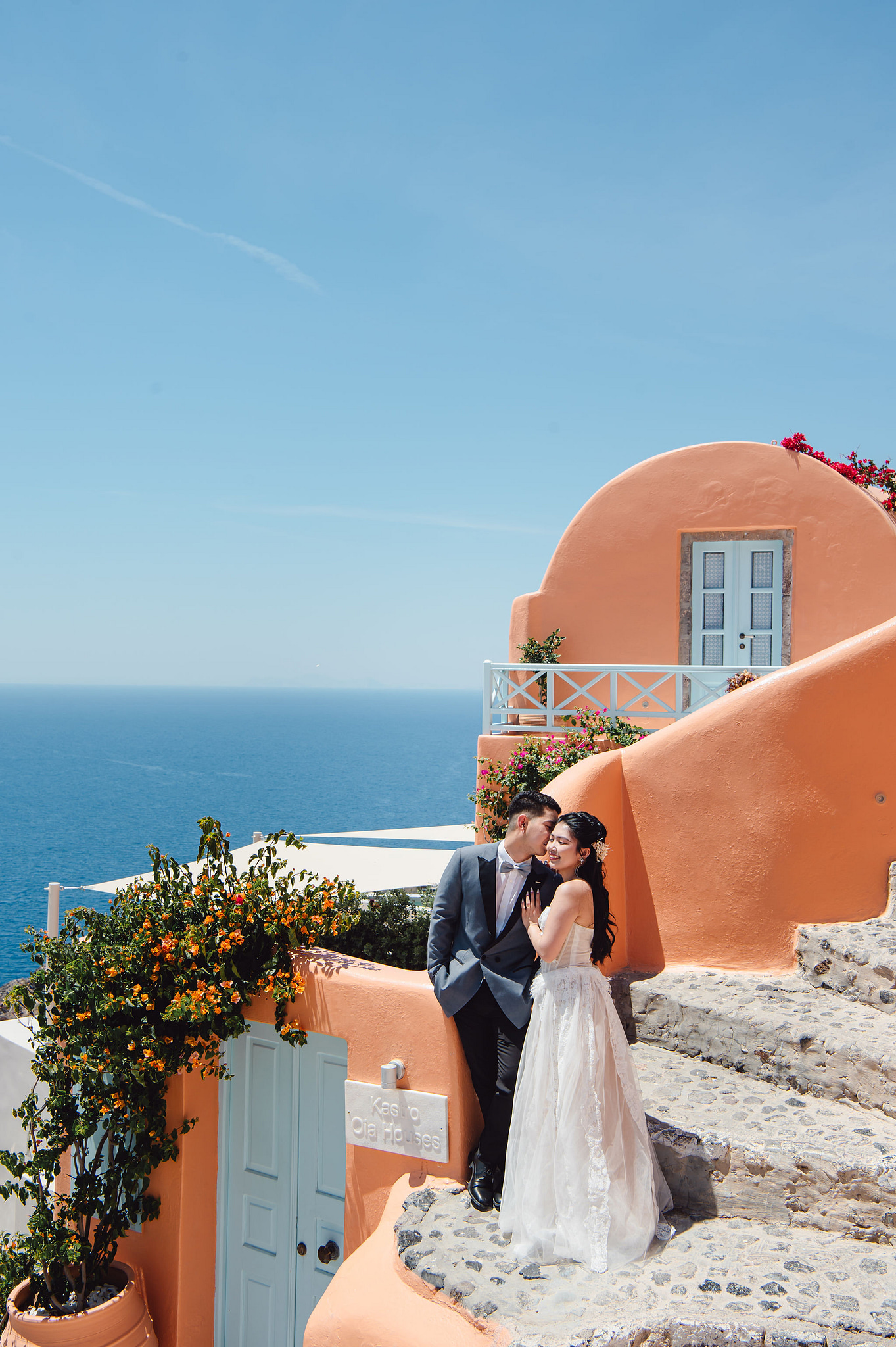 Santorini Pre-Wedding Photoshoot | Imerovigli, Firostefani & Finikia at Firostefani pre-wedding photo