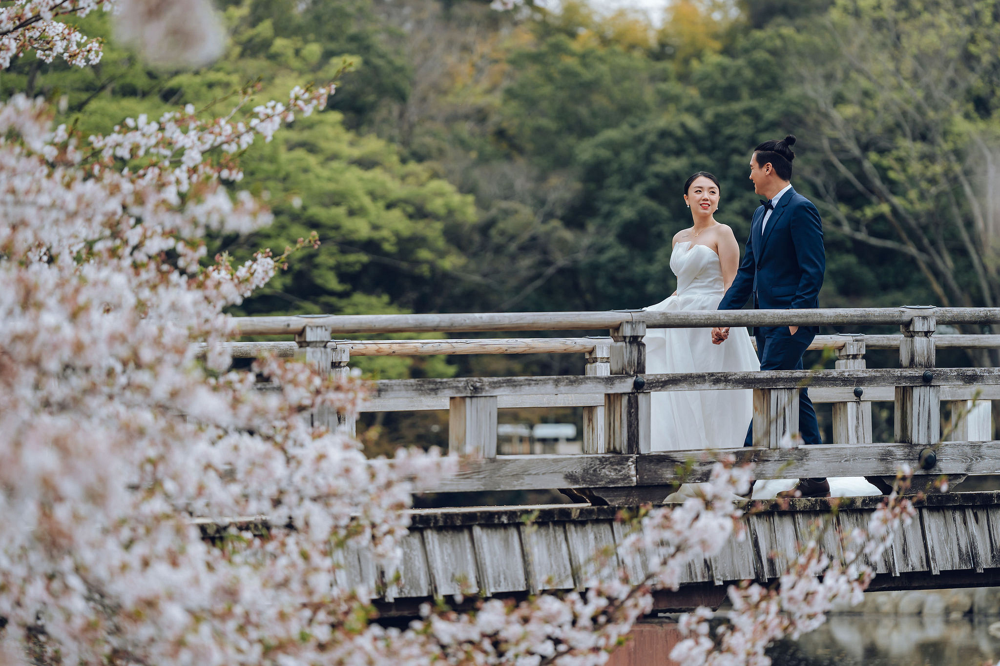 Kyoto Pre-Wedding Photoshoot | Historic Higashiyama Streets, Keage Incline & Nara Park at Keage Incline & Kamo Riverbanks pre-wedding photo