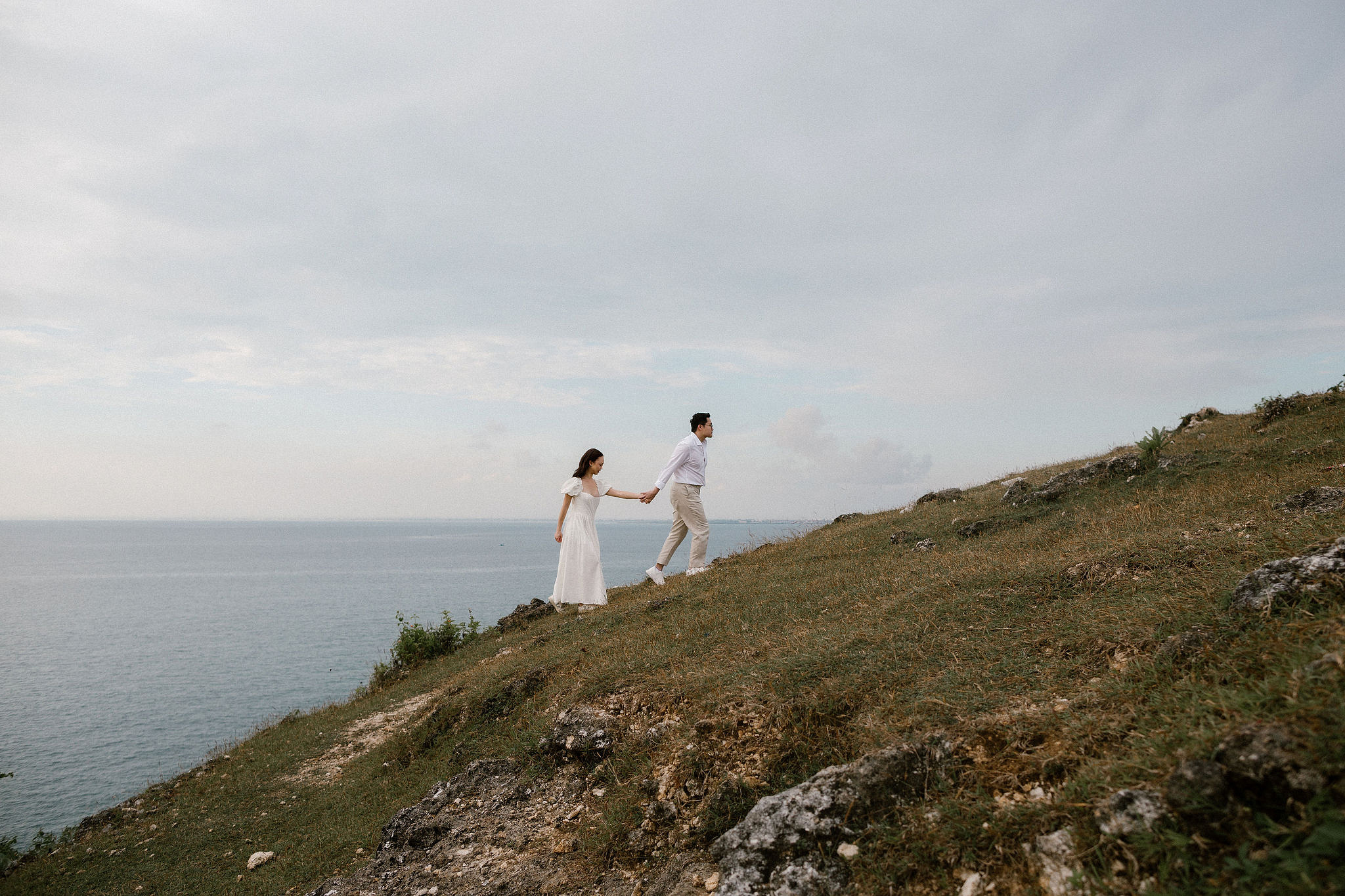 Bali Pre-Wedding Photoshoot | Pinggan Village, Lava Fields, Twin Cliff Valley & Beach at Beach pre-wedding photo