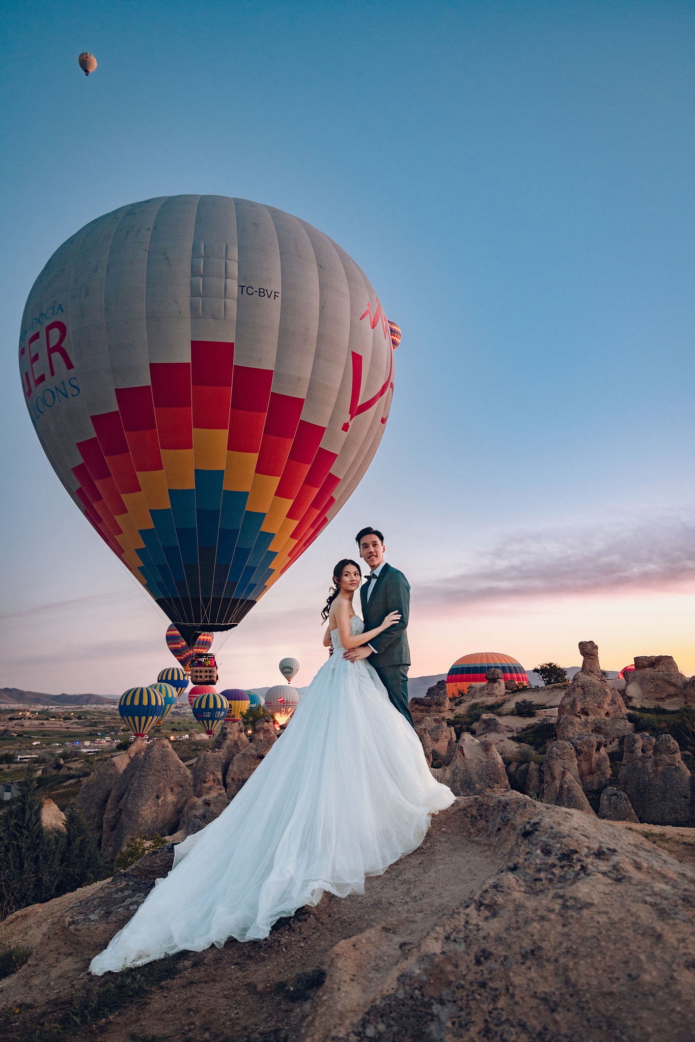 Cappadocia Pre-Wedding Photoshoot | Love Valley, Rooftop Terrace, Horse Ranch & Canyon at Valley pre-wedding photo
