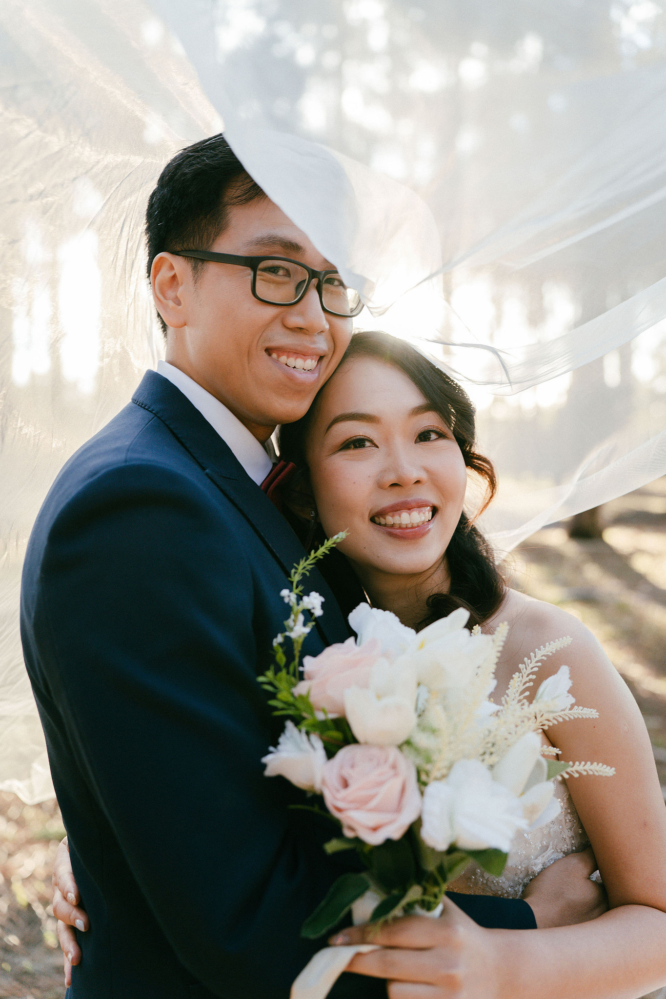 Perth Pre-Wedding Photoshoot | State Buildings & Wanneroo Pines at Wanneroo Pines pre-wedding photo