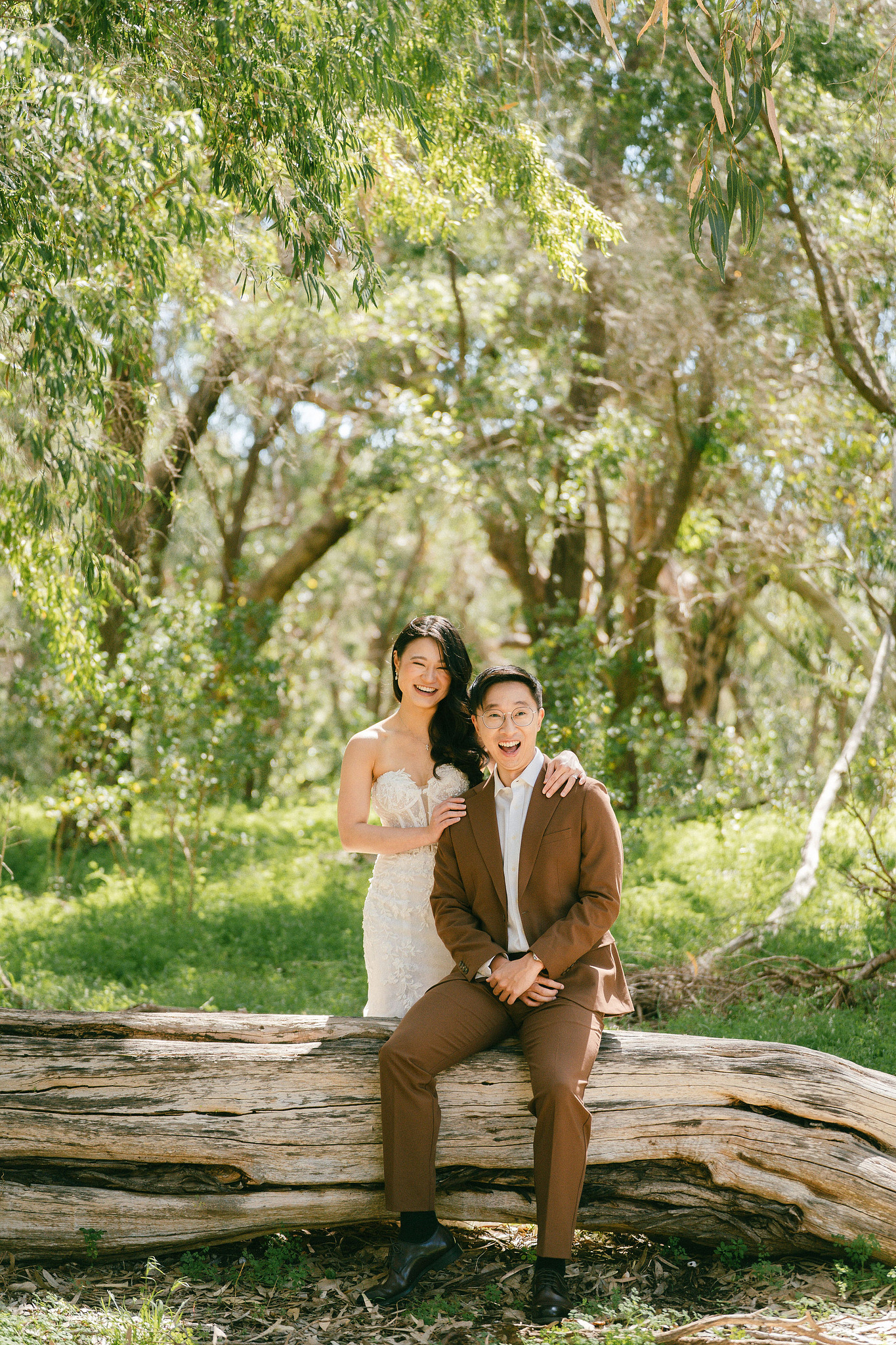 Perth Pre-Wedding Photoshoot | Wanneroo Pines, Yanchep National Park, Lancelin & Lancelin Beach at Yanchep National Park pre-wedding photo