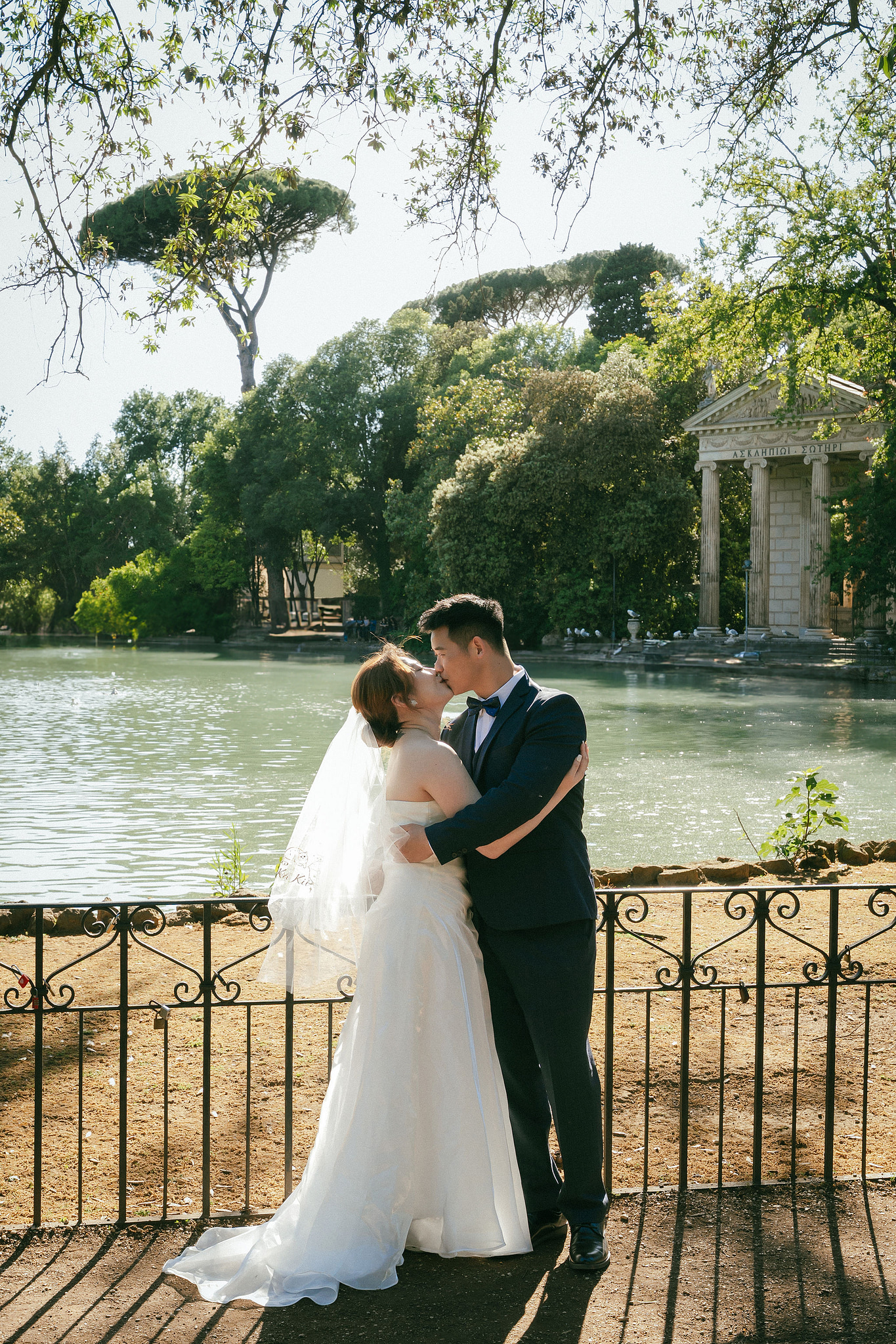 Rome Pre-Wedding Photoshoot | Rome Streets, Capitoline Hill, Basilica of St. Anthony, Villa Borghese & Giardino di Sant’Alessio at Villa Borghese pre-wedding photo