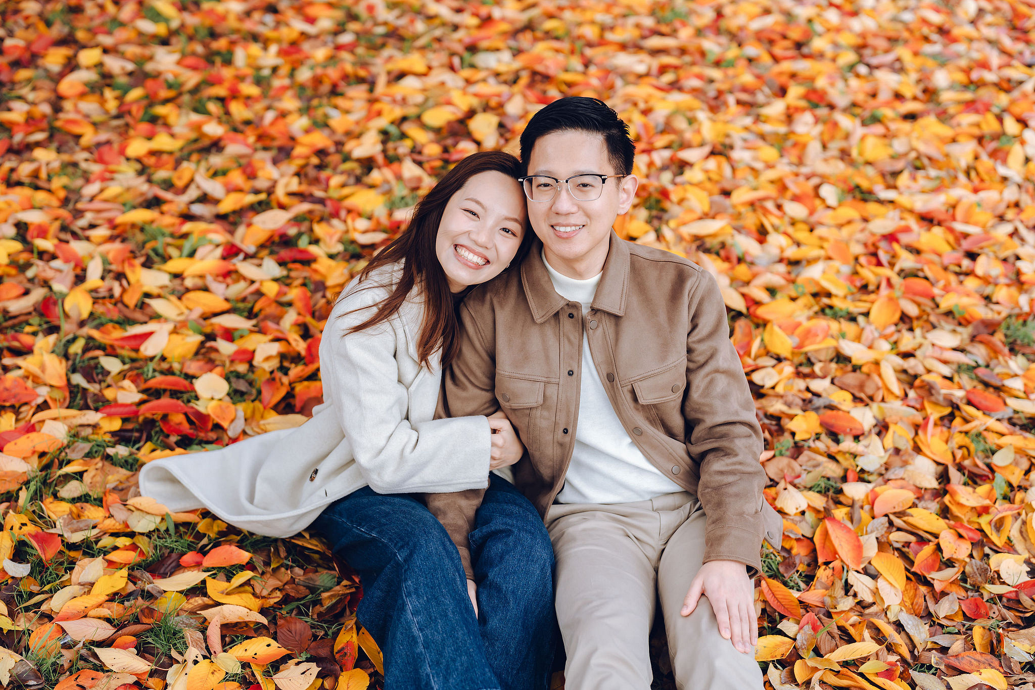 Kyoto Pre-Wedding Photoshoot | Kamo River, Nara Deer Park & Mt. Wakakusa at Kamo River pre-wedding photo