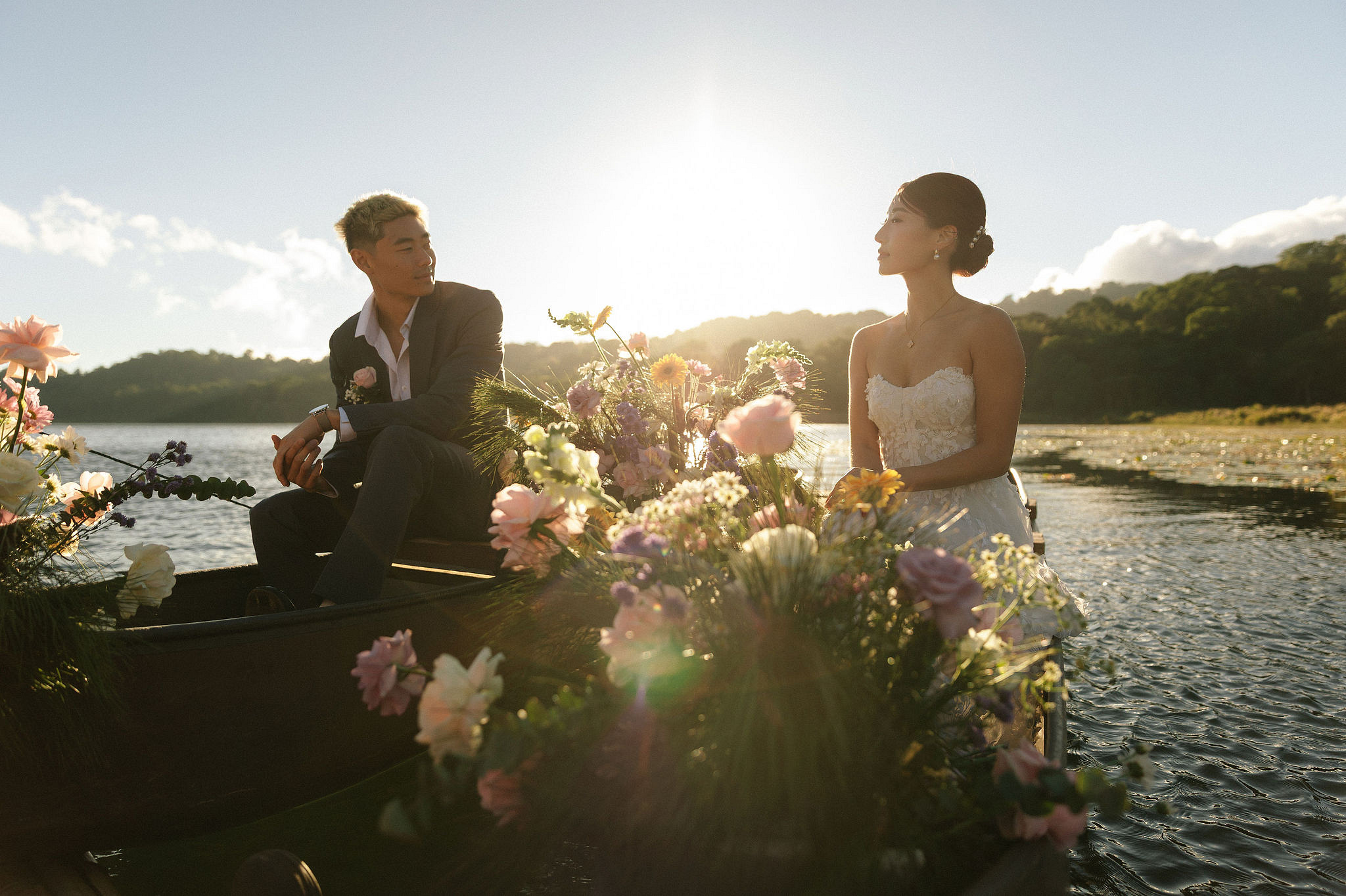 Bali Pre-Wedding Photoshoot | Lake Tamblingan, Kebun Raya Botanic Gardens & Blangsinga Waterfall at Lake Tamblingan pre-wedding photo