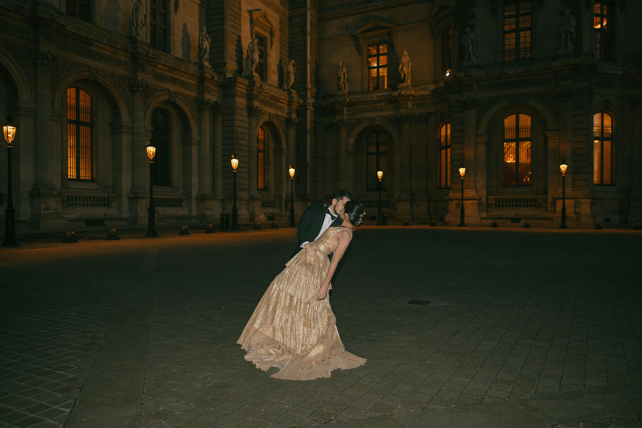 Paris Pre-Wedding Photoshoot | Place du Trocadéro, Avenue de Camoëns, Parisian Café, Tuileries Garden & Louvre at Louvre pre-wedding photo