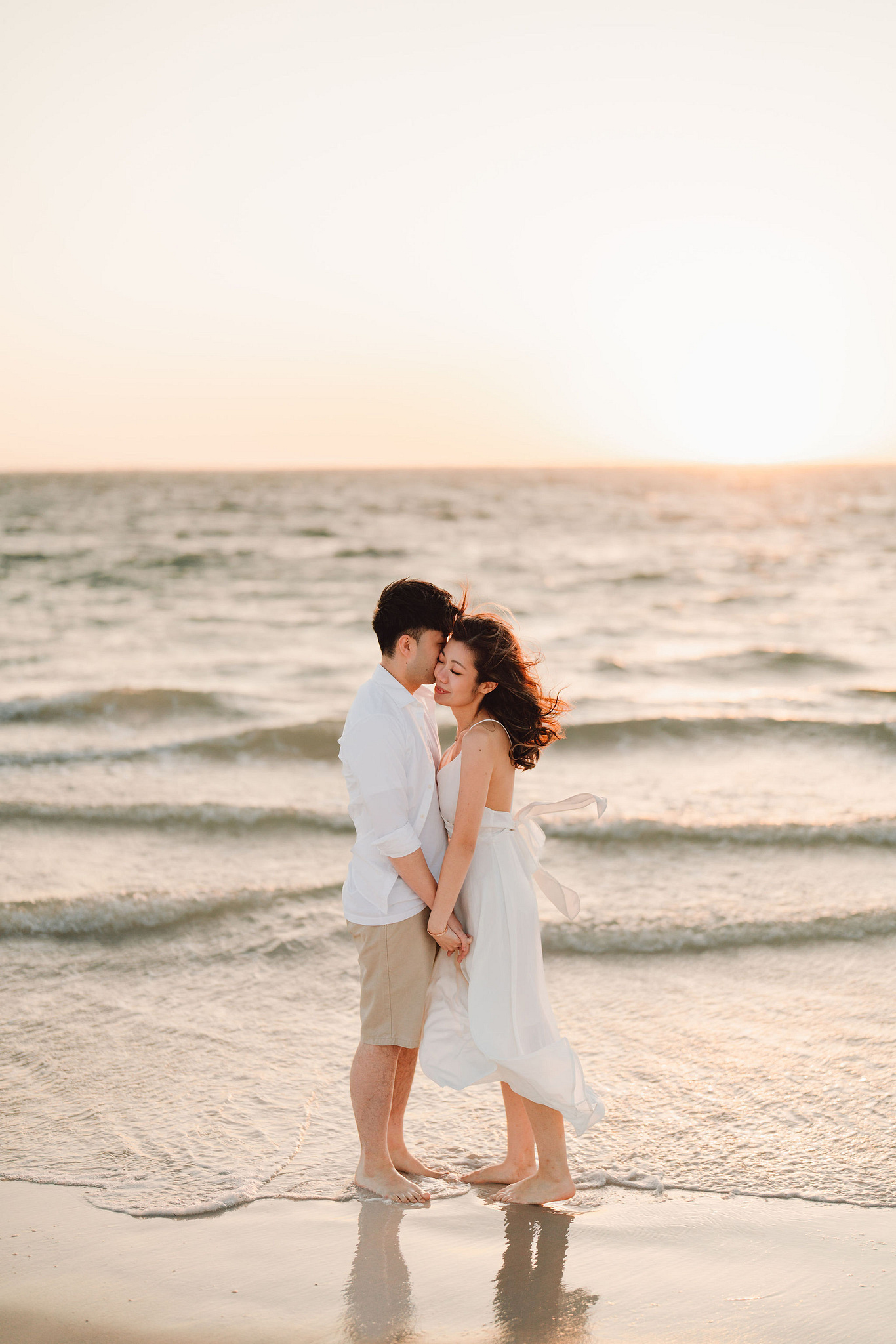 Perth Pre-Wedding Photoshoot | Fremantle, Lancelin, UWA & Coogee Beach at Coogee Beach pre-wedding photo