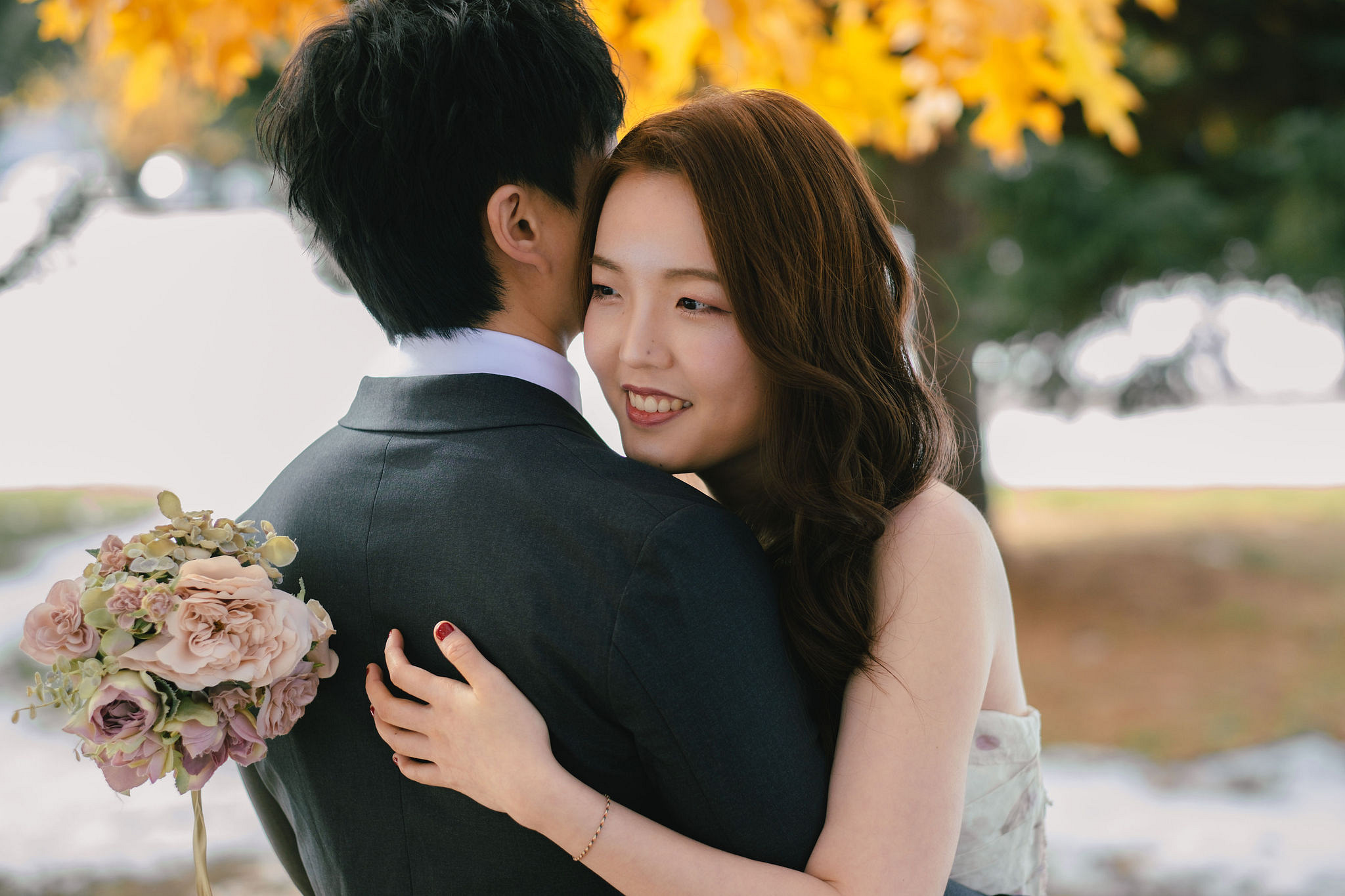Hokkaido Pre-Wedding Photoshoot | Nakajima Park & Otaru City at Nakajima Park & Otaru City pre-wedding photo