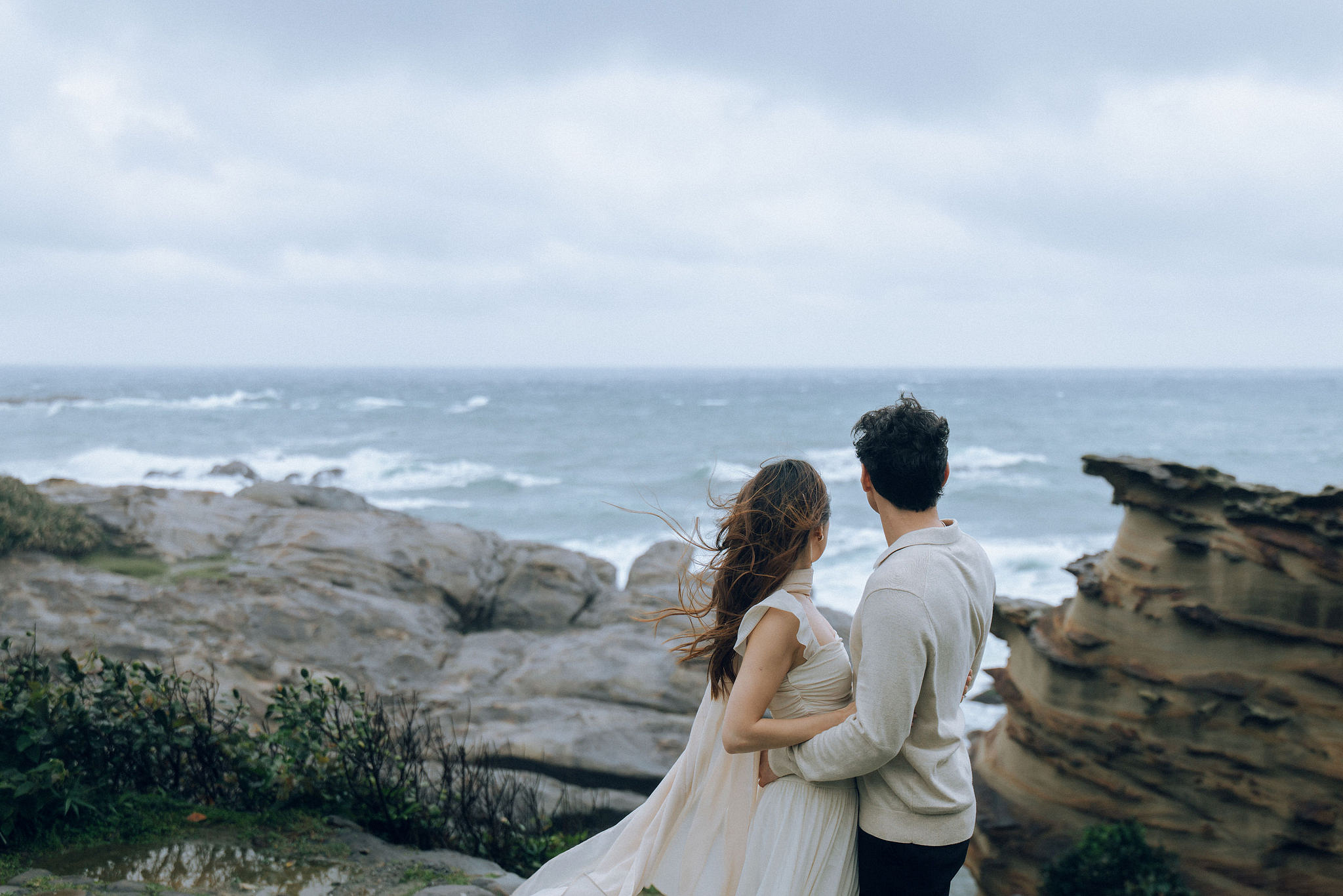 Taiwan Pre-Wedding Photoshoot | Bopiliao Historical Block, Nanya Rocks, Jinguashi & Jiufen at Nanya Rocks & Jinguashi pre-wedding photo