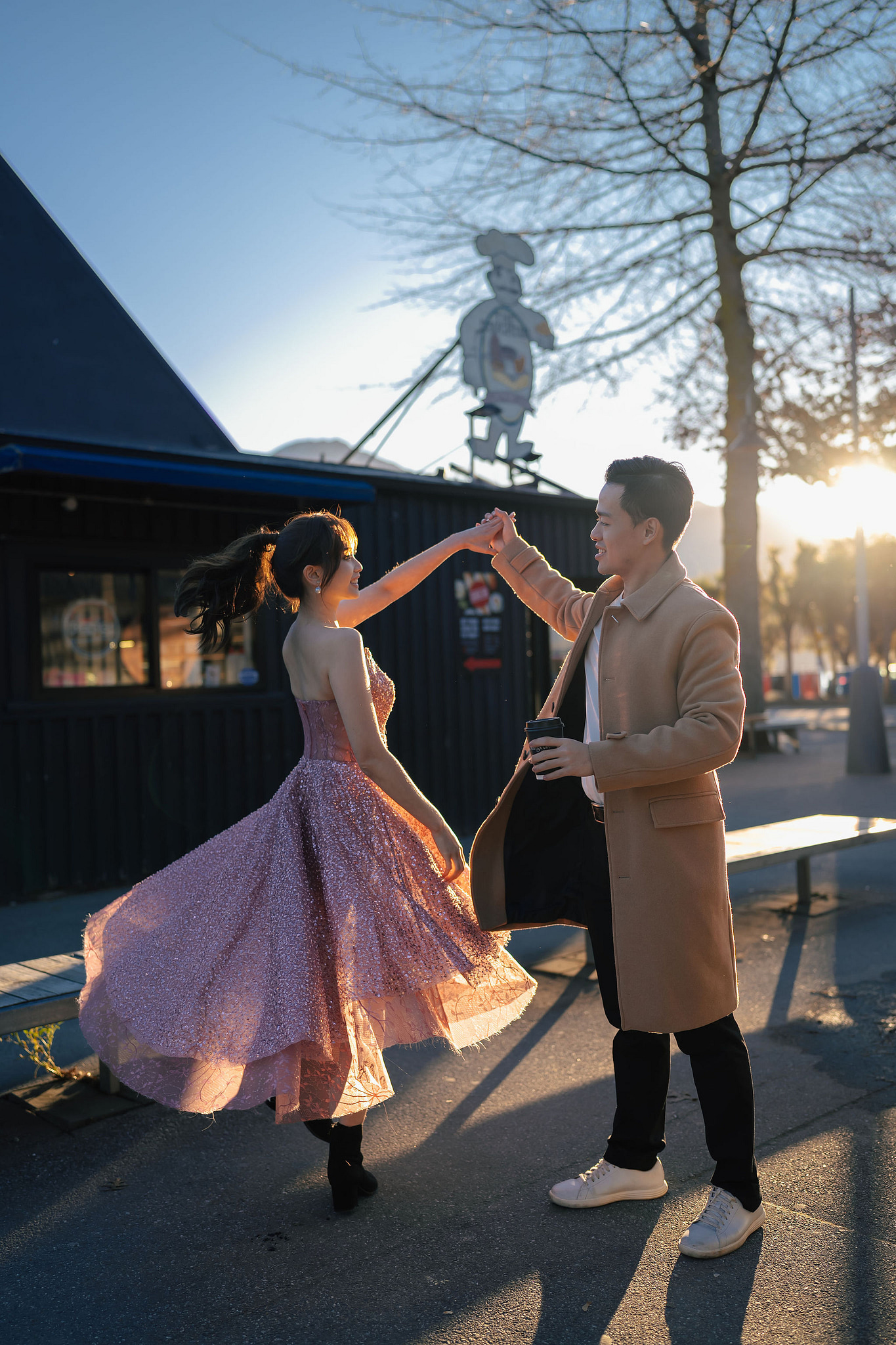 New Zealand Pre-Wedding Photoshoot | Coromandel Peak, Lake Wakatipu & Queenstown, Skippers Canyon, Lake Tekapo, Mount Cook National Park & Glacier at Lake Wakatipu & Queenstown pre-wedding photo