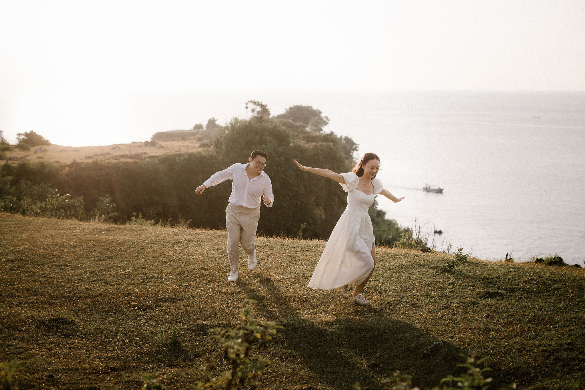 Bali Pre-Wedding Photoshoot | Pinggan Village, Lava Fields, Twin Cliff Valley & Beach at Beach pre-wedding photo
