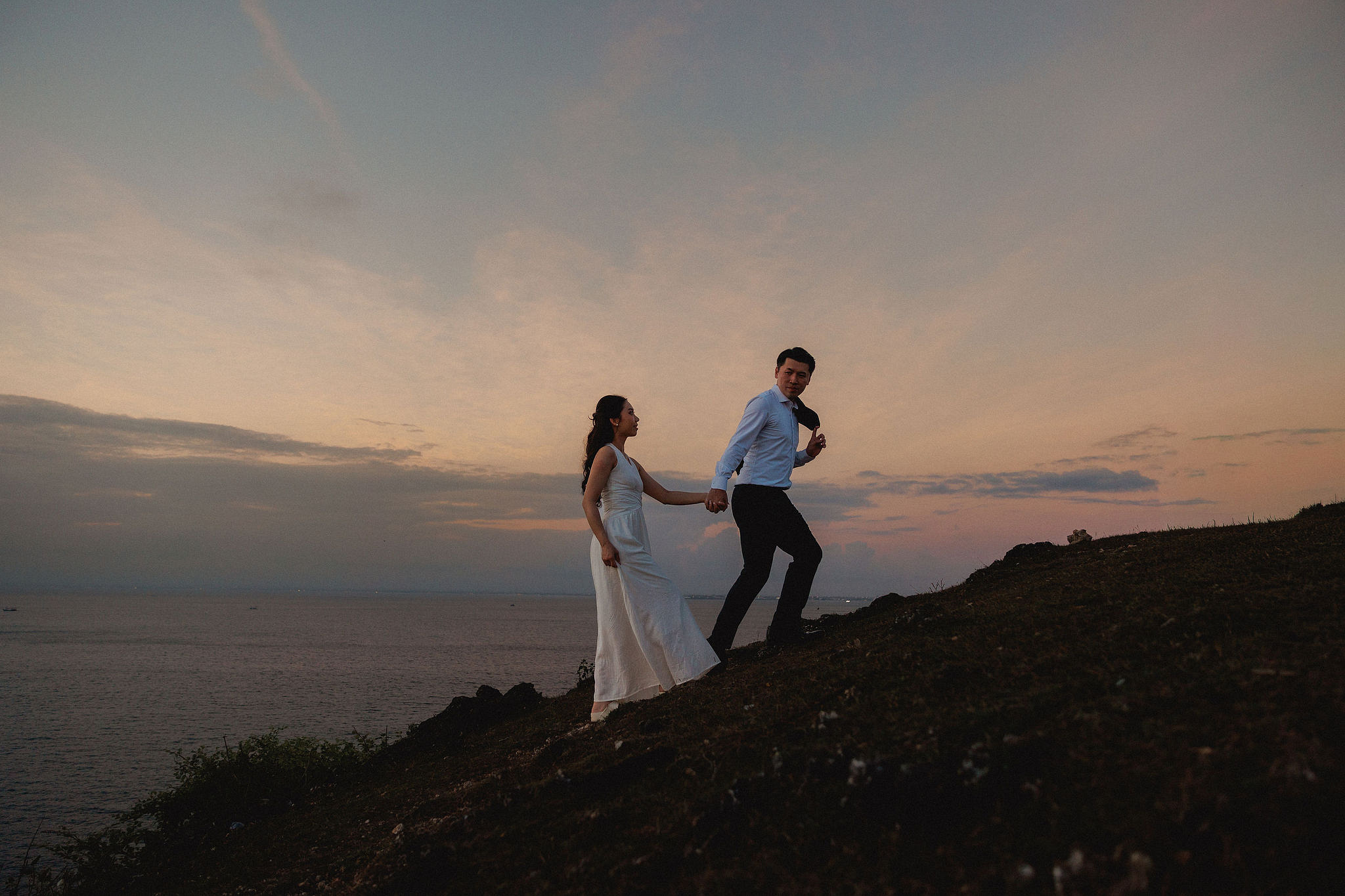 Bali Pre-Wedding Photoshoot | Mt. Batur Lava Fields, Blangsinga Waterfall & Balangan Beach at Balangan Beach pre-wedding photo