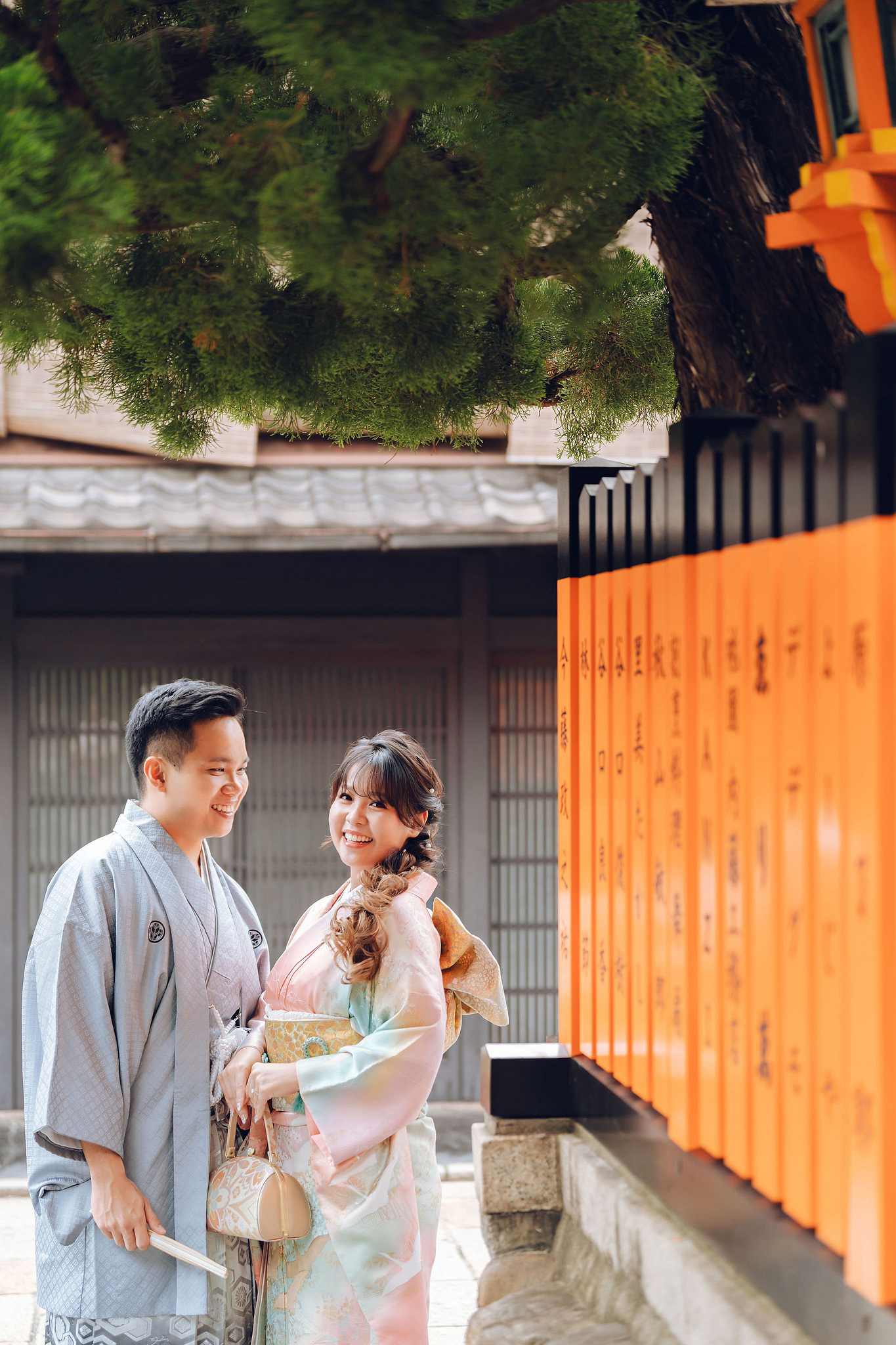 Kyoto Pre-Wedding Photoshoot | Gion Streets, Higashiyama & Nara Park at Gion Streets & Traditional Grounds pre-wedding photo