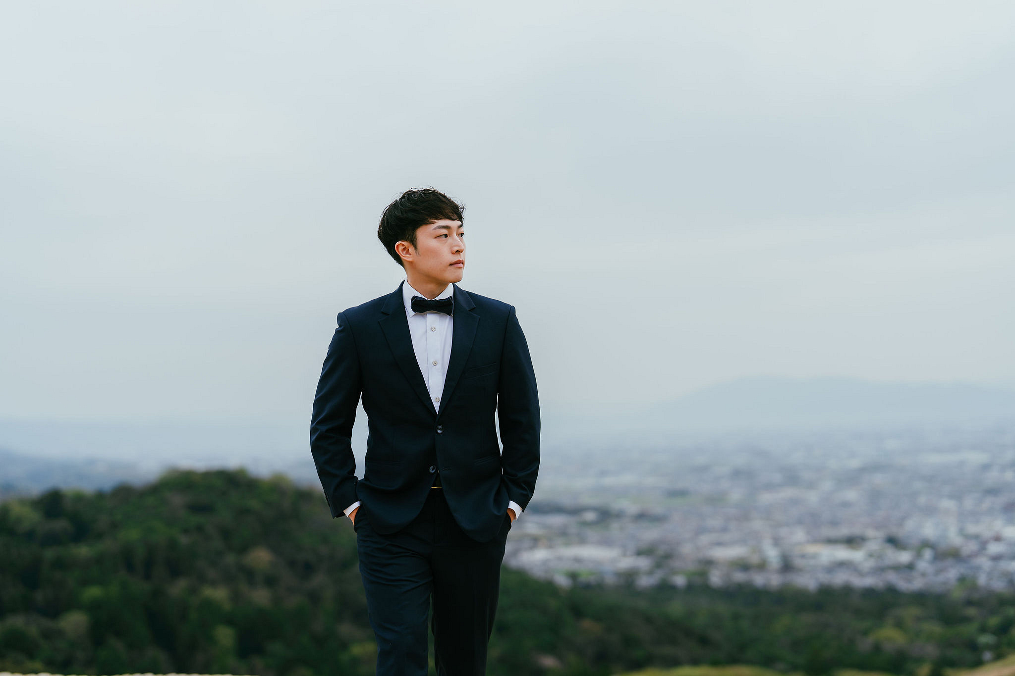Kyoto Pre-Wedding Photoshoot | Fushimi Inari, Nara Deer Park & Mt. Wakakusa at Mt. Wakakusa pre-wedding photo