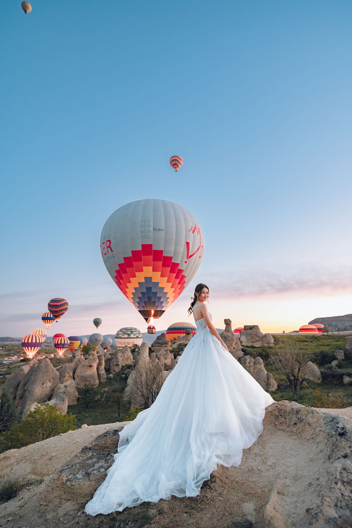 Cappadocia Pre-Wedding Photoshoot | Love Valley, Rooftop Terrace, Horse Ranch & Canyon at Valley pre-wedding photo