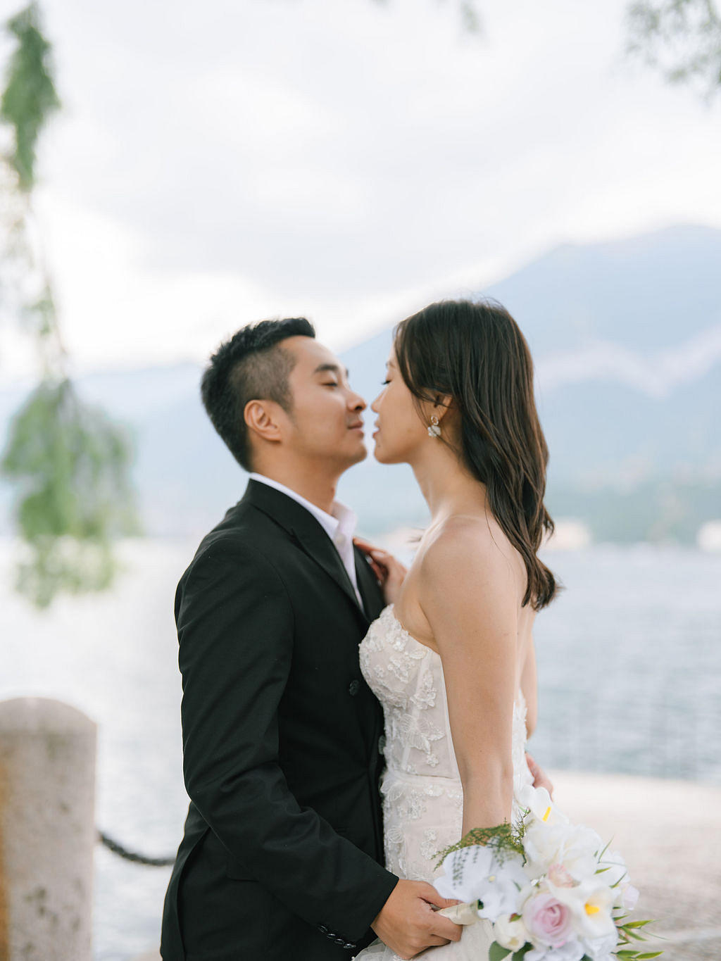 Lake Como Pre-Wedding Photoshoot | Bellagio, Lake Como & Villa Melzi Gardens at Lake Como pre-wedding photo