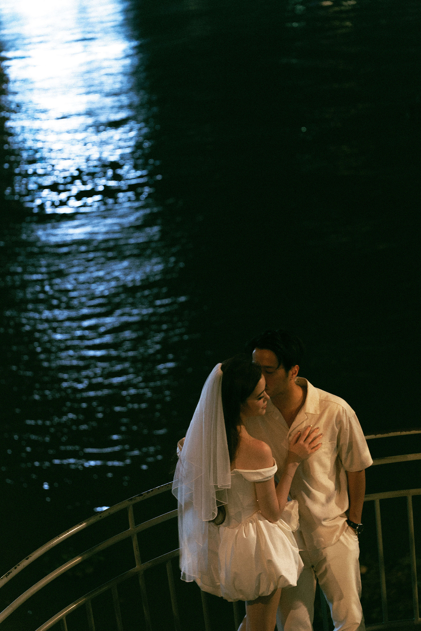 Ho Chi Minh Vietnam Pre-Wedding Photoshoot | European Film Studio, Market Streets & Saigon Bridge at Saigon Bridge pre-wedding photo