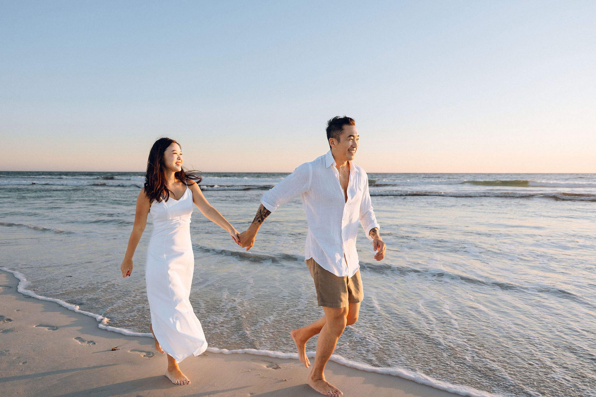 Perth Pre-Wedding Photoshoot | Bell Rapids, Lancelin & Trigg Beach at Trigg Beach pre-wedding photo