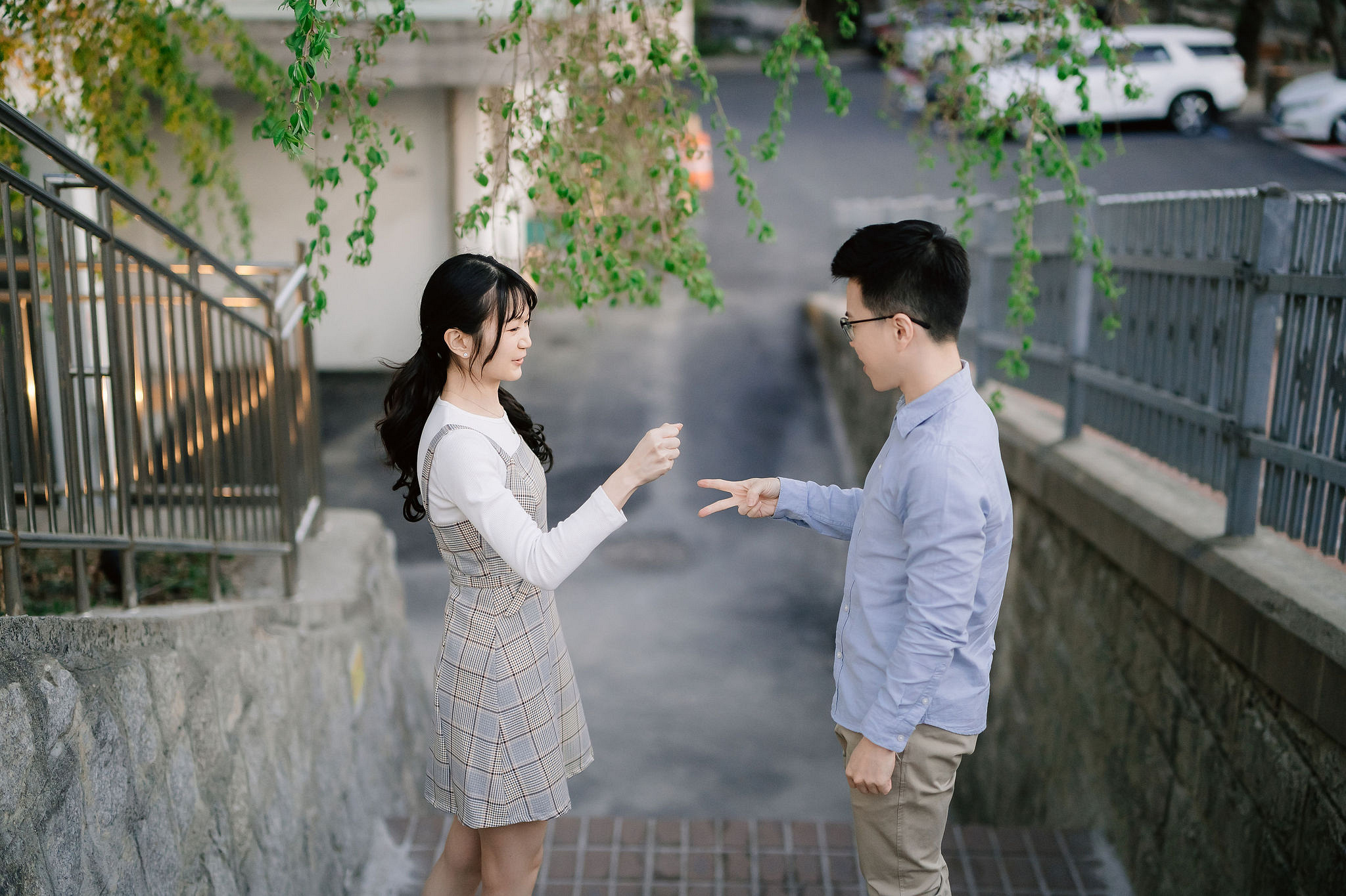 Seoul Pre-Wedding Photoshoot | Seoul Forest, Namsangol Hanok Village & Samcheong-dong at Samcheong-dong Cafe Streets pre-wedding photo