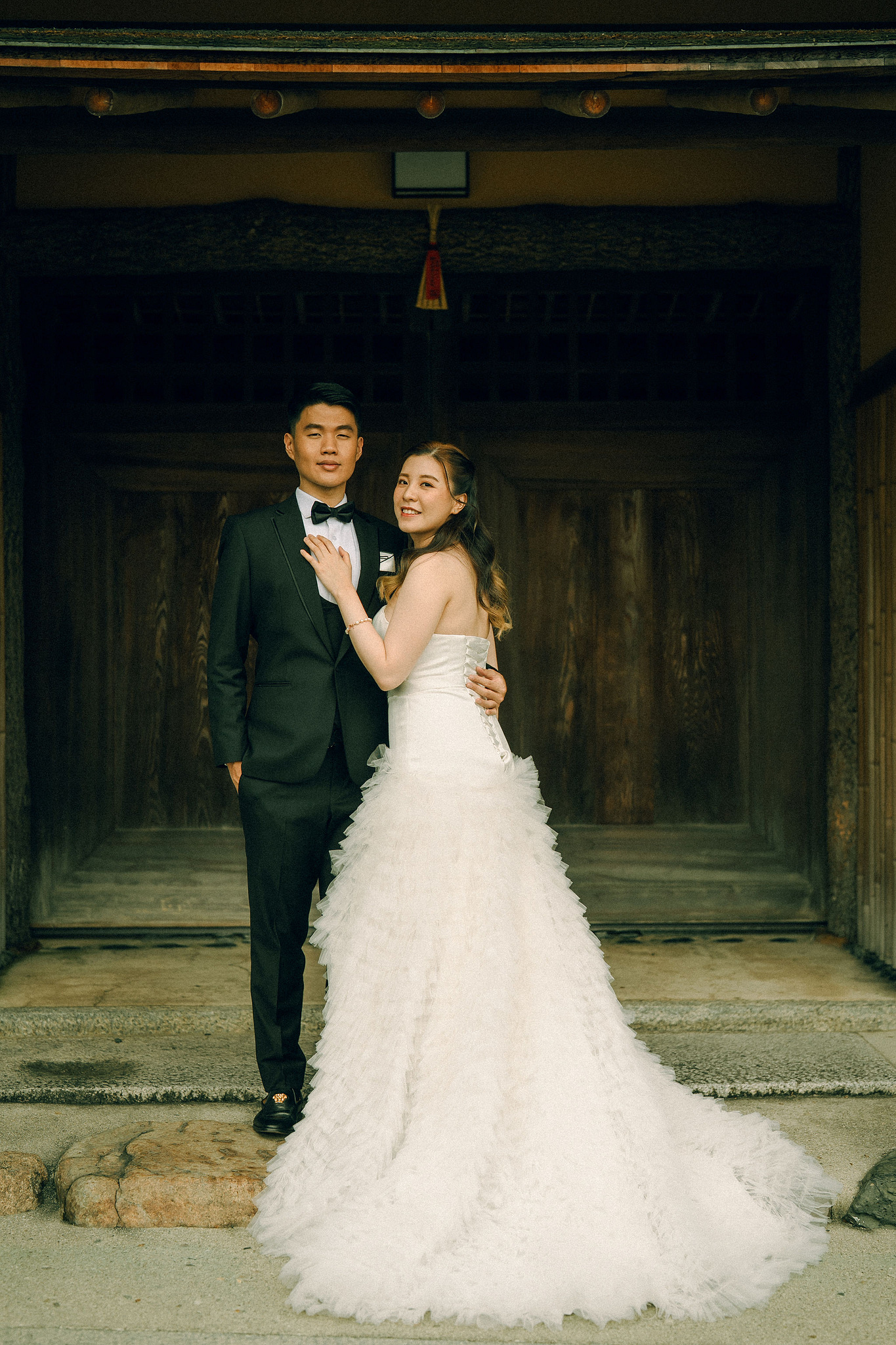 Kyoto Pre-Wedding Photoshoot | Fushimi Inari, Gion & Nara Park at Gion District & Historic Streets pre-wedding photo