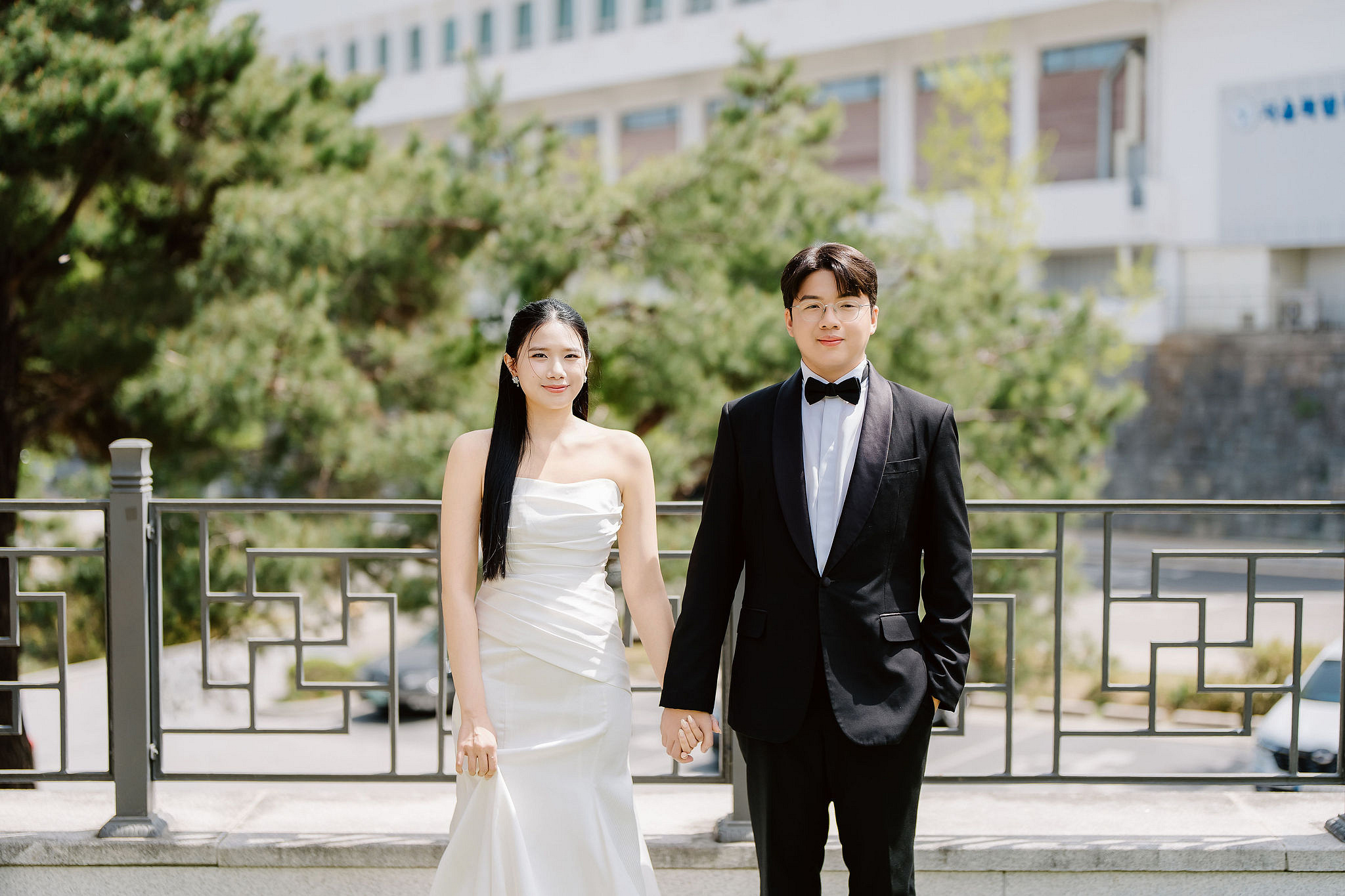 Seoul Pre-Wedding Photoshoot | Namsan, City Streets & Hangang Park at Namsan pre-wedding photo