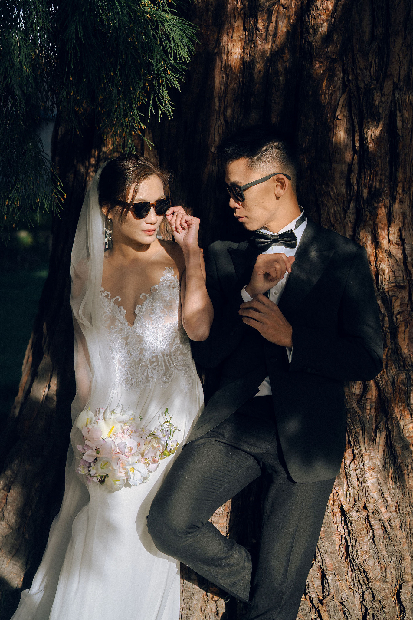 New Zealand Pre-Wedding Photoshoot | Queenstown, Lake Wakatipu, Skippers Canyon & Arrowtown at Arrowtown Hut and Woods pre-wedding photo